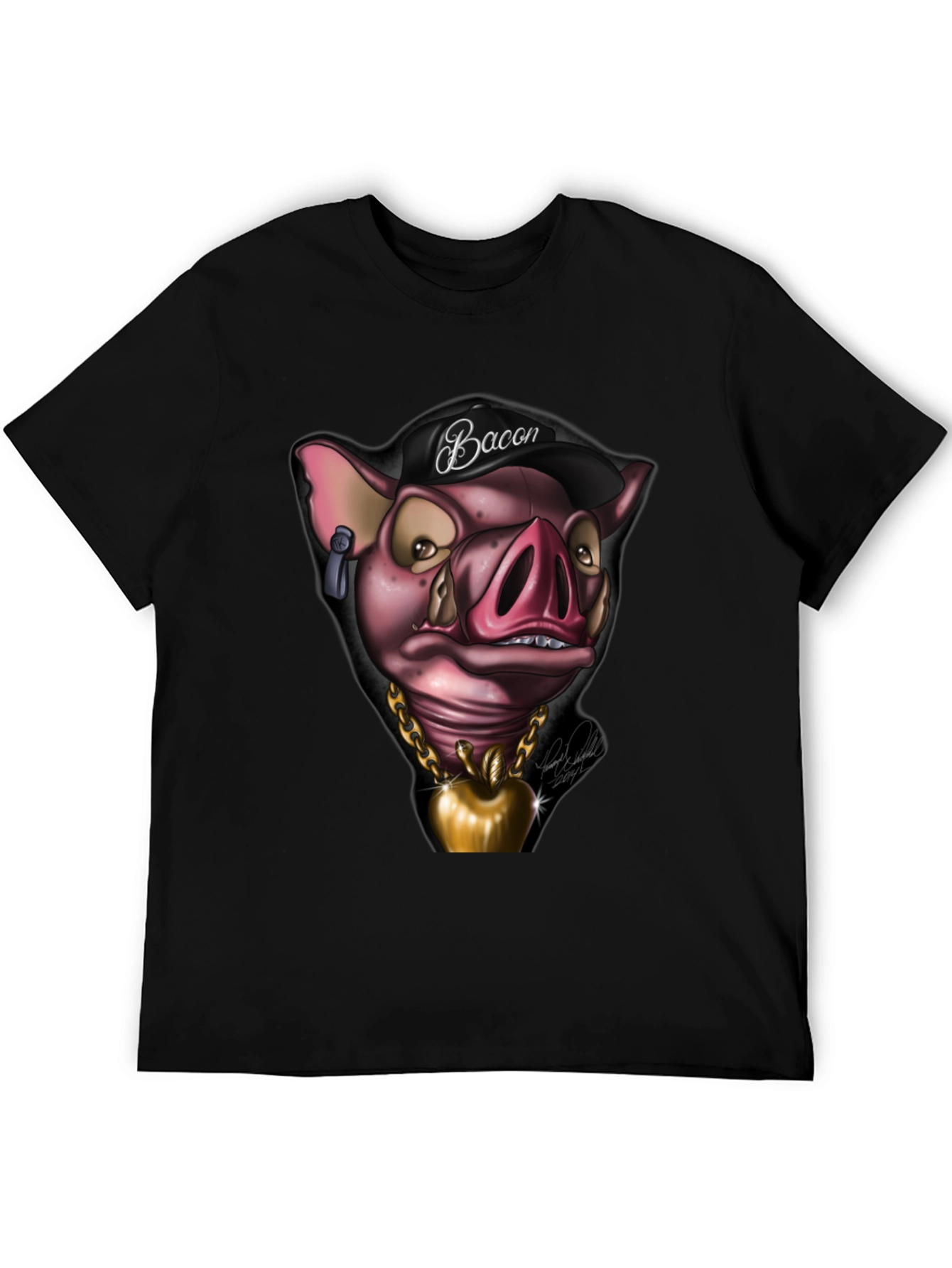 Bacon Pig Graphic Tee - Cool Cartoon Style