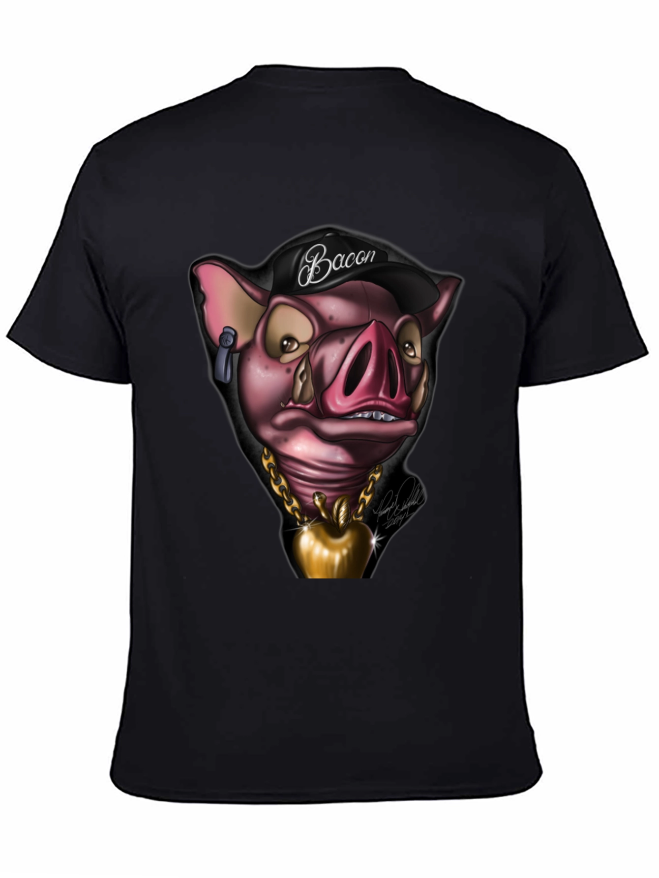 Bacon Pig Graphic Tee - Cool Cartoon Style