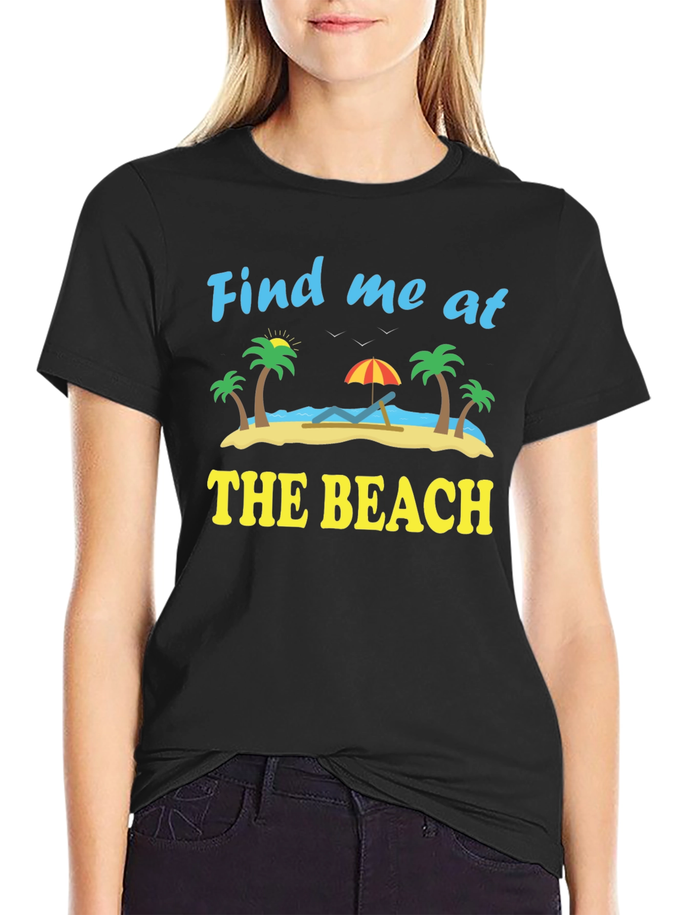 Find Me At The Beach Graphic T-Shirt
