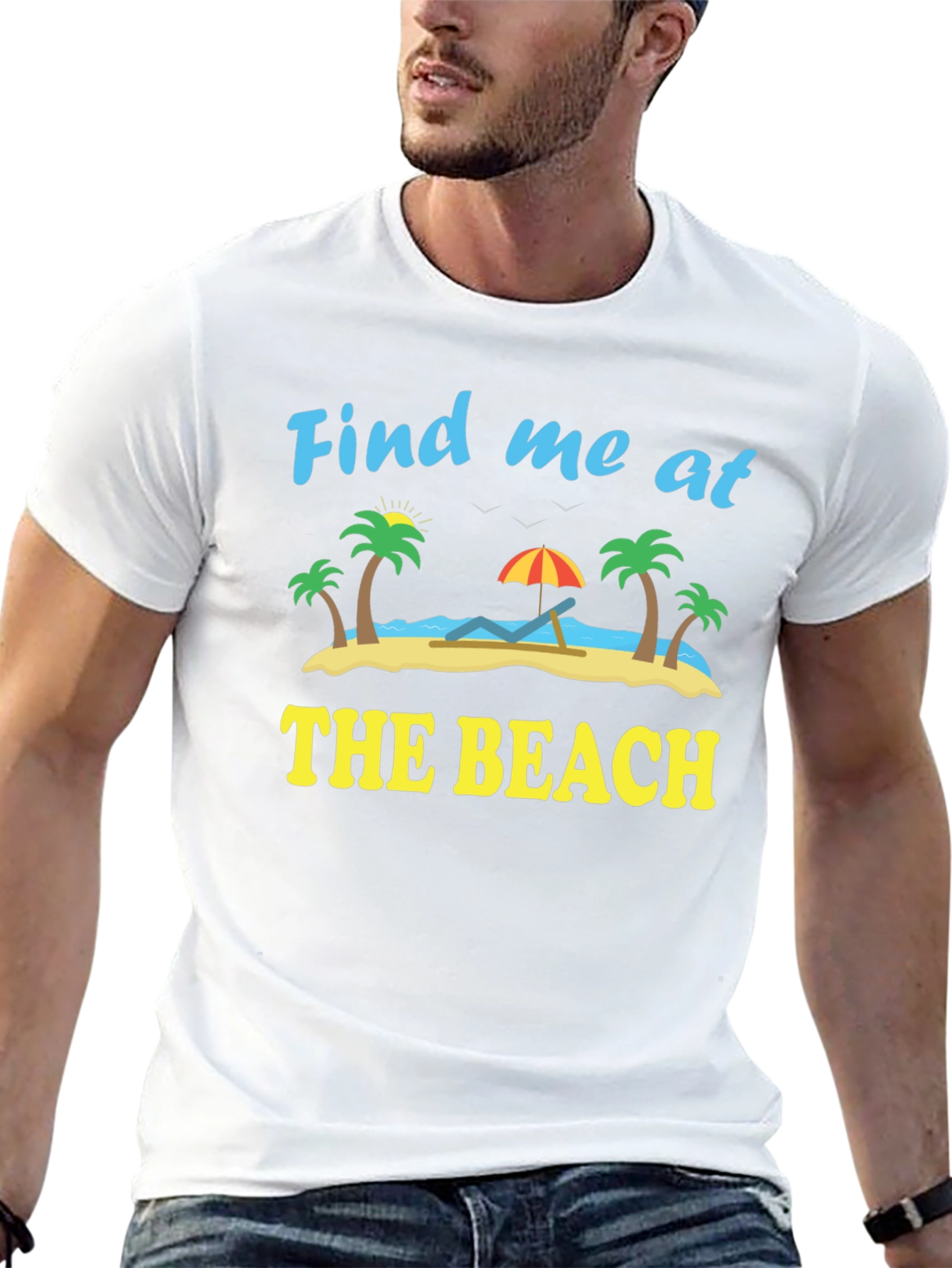 Find Me At The Beach Graphic T-Shirt