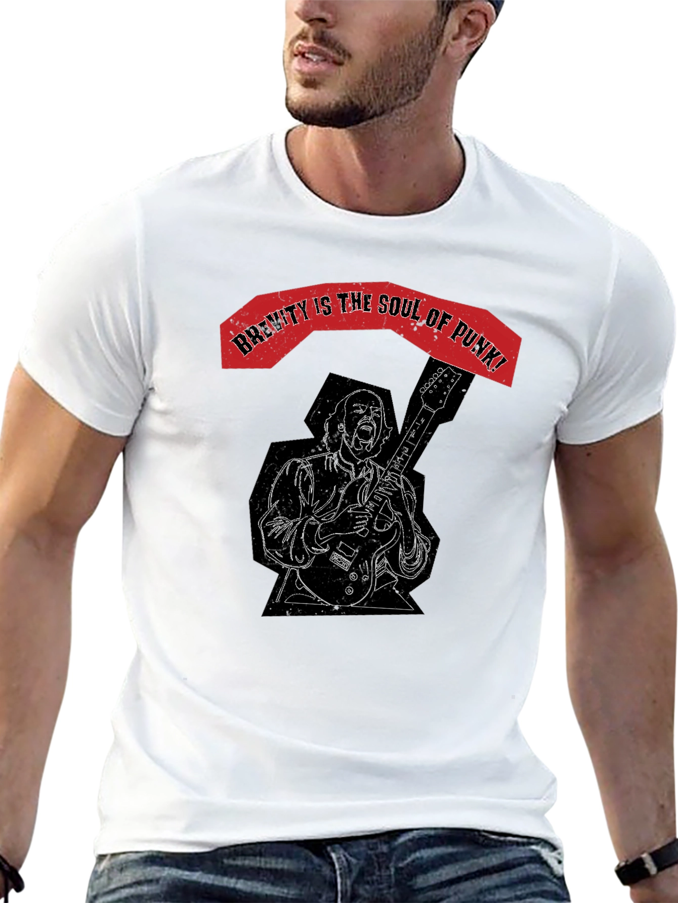 Brevity is the Soul of Punk Graphic Tee