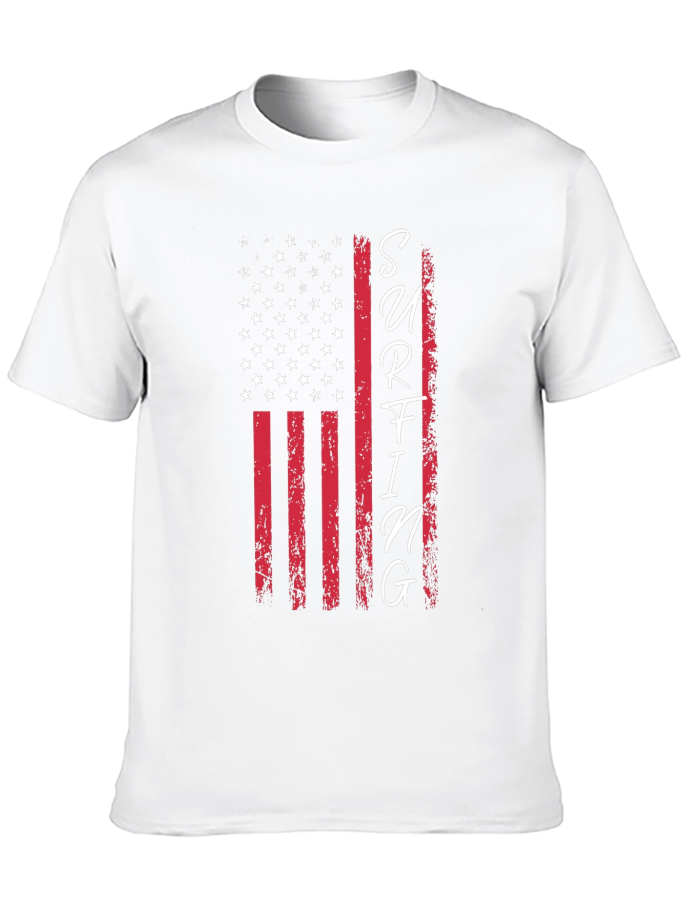 American Flag Surfing Graphic Tee