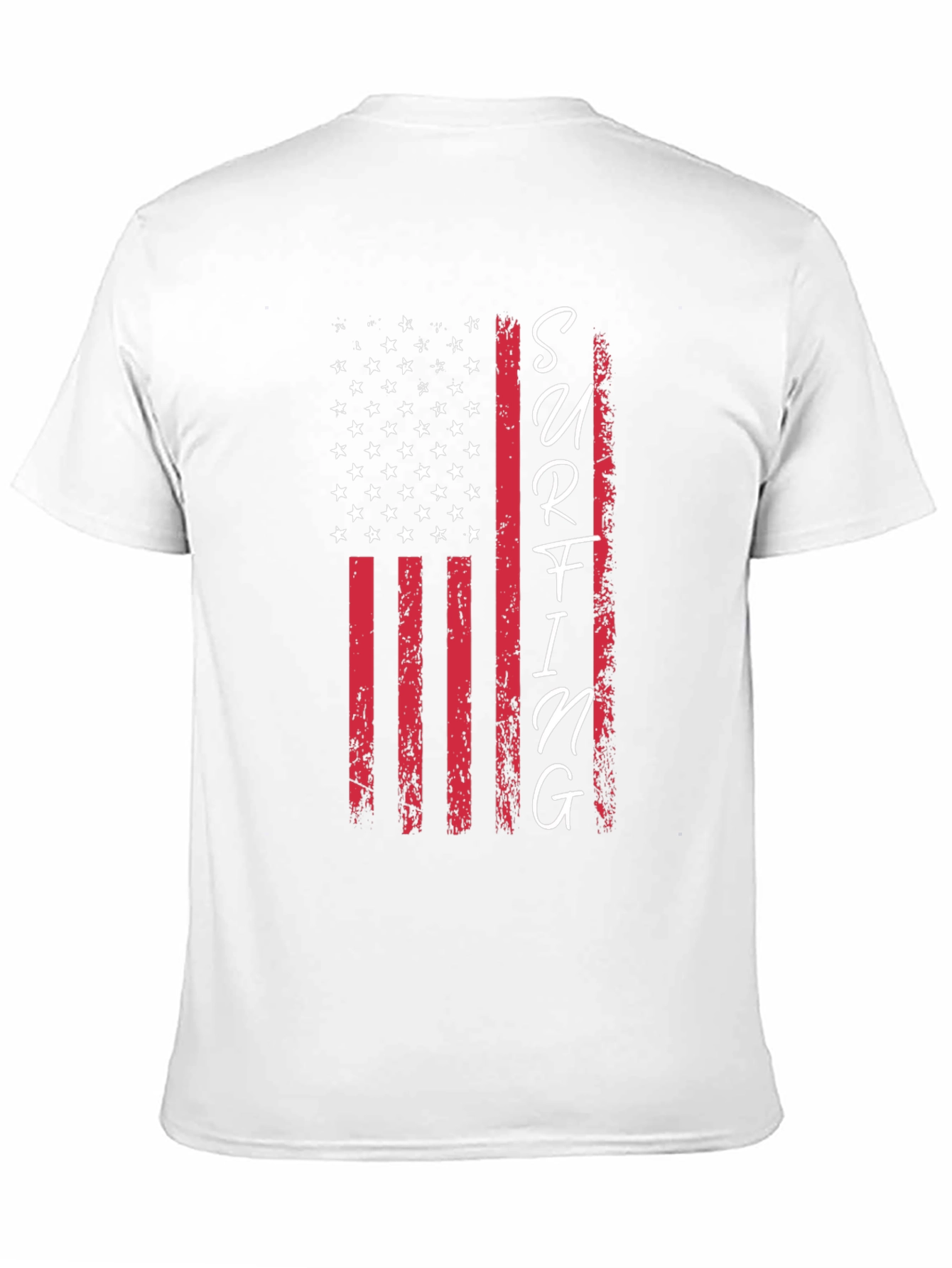 American Flag Surfing Graphic Tee
