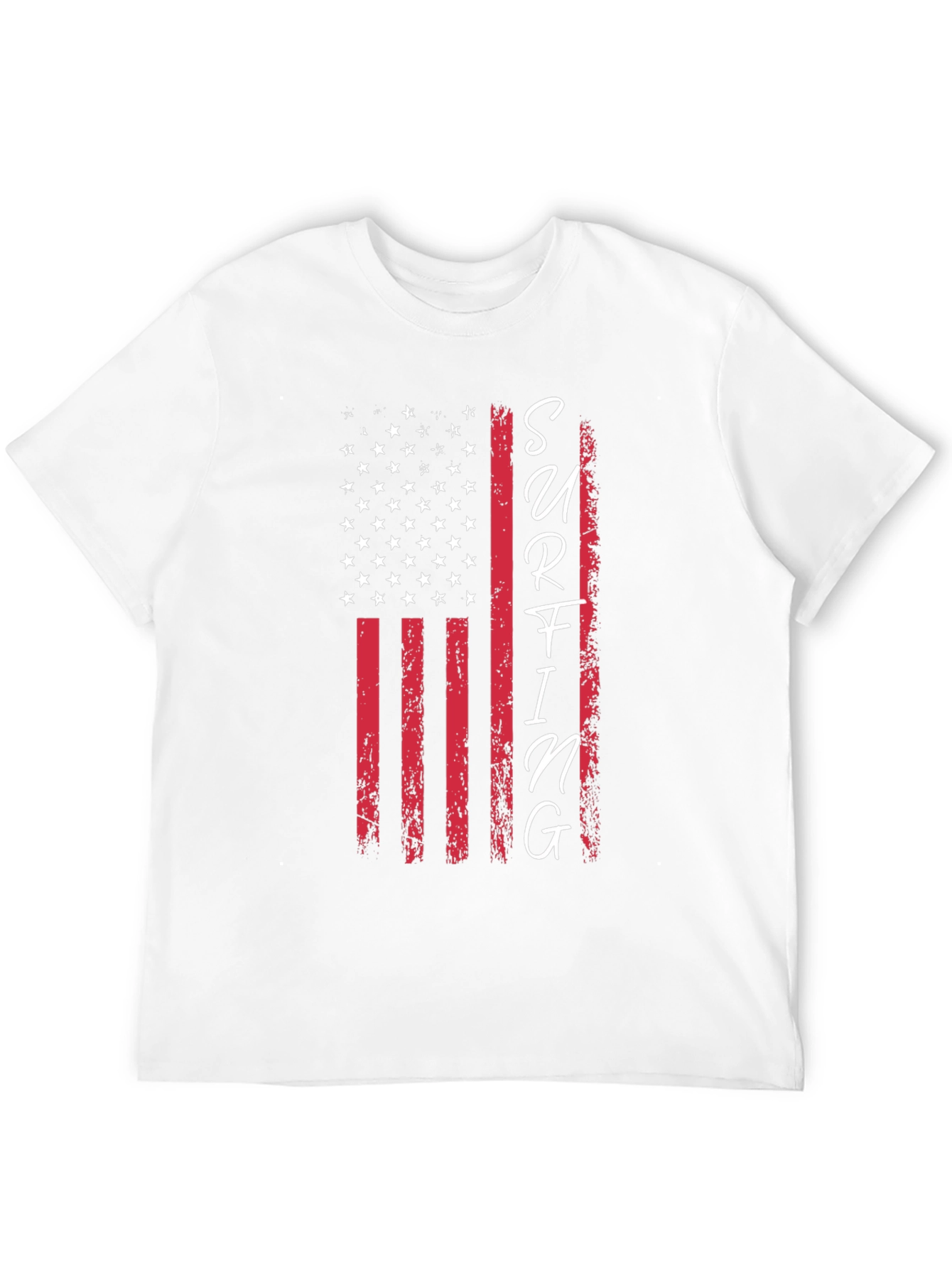 American Flag Surfing Graphic Tee