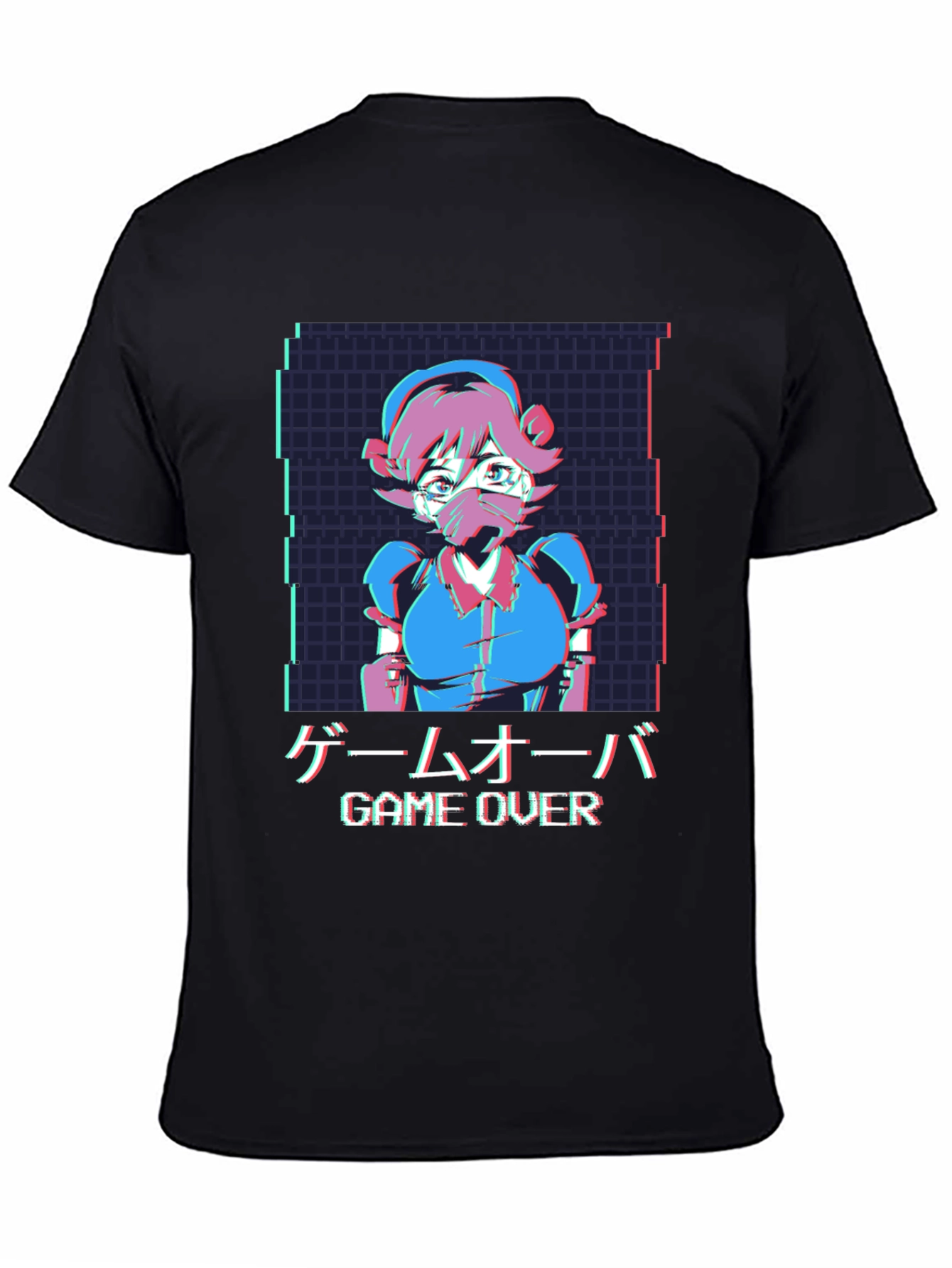 Game Over Anime Style Graphic Tee