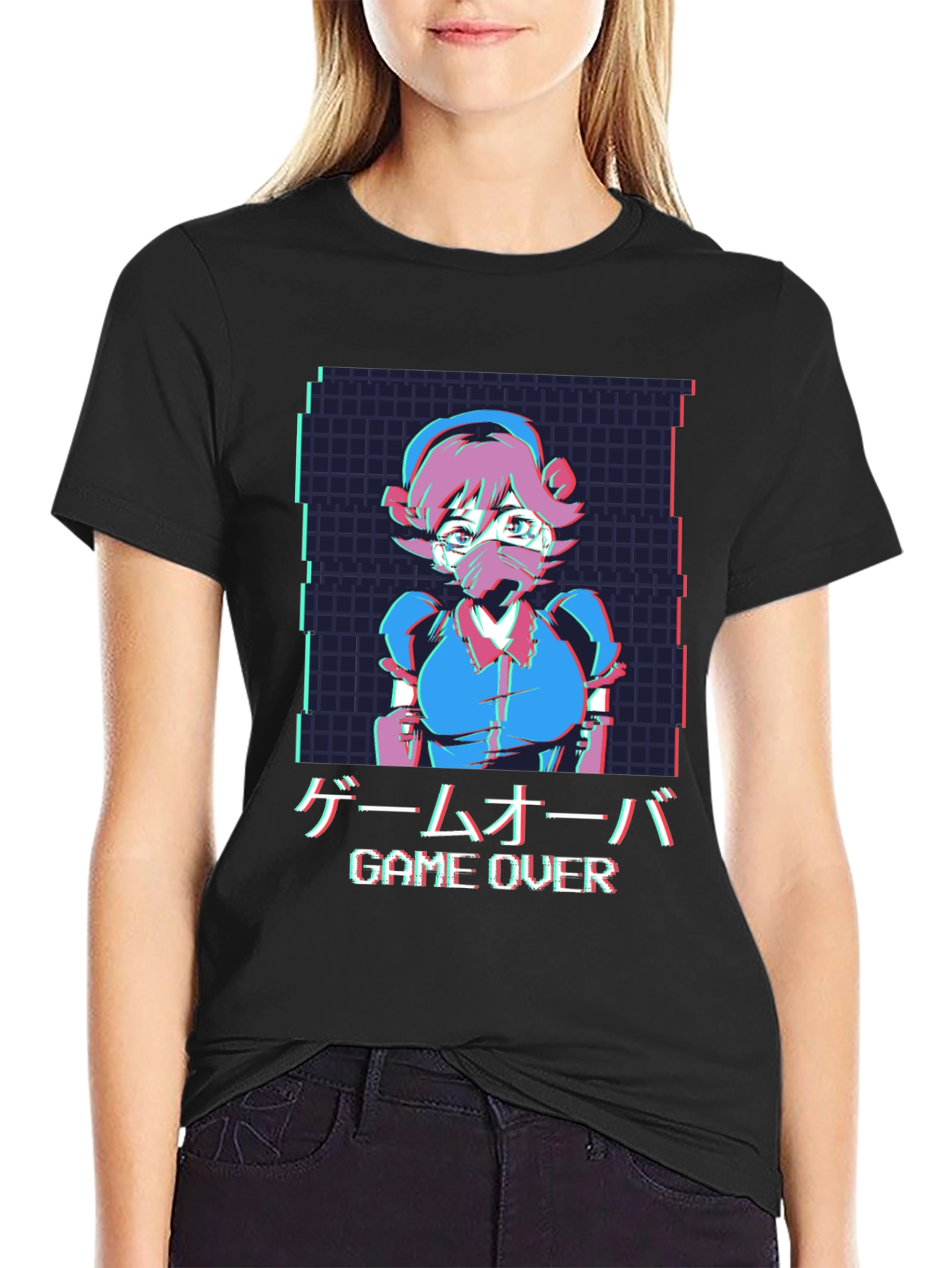 Game Over Anime Style Graphic Tee