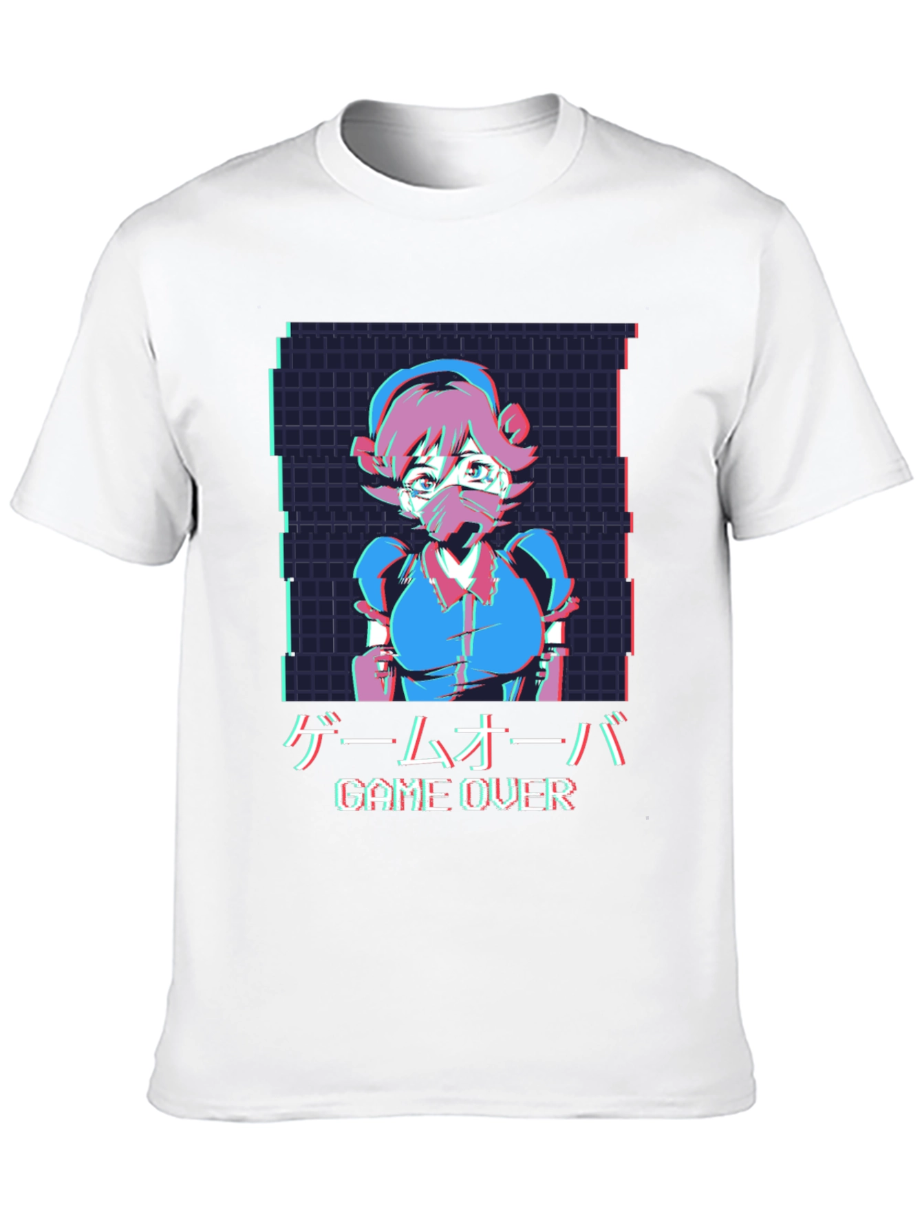 Game Over Anime Style Graphic Tee