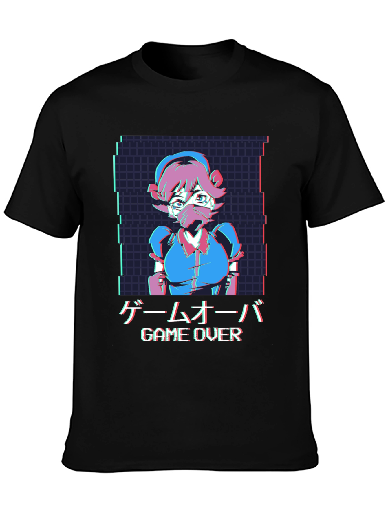 Game Over Anime Style Graphic Tee