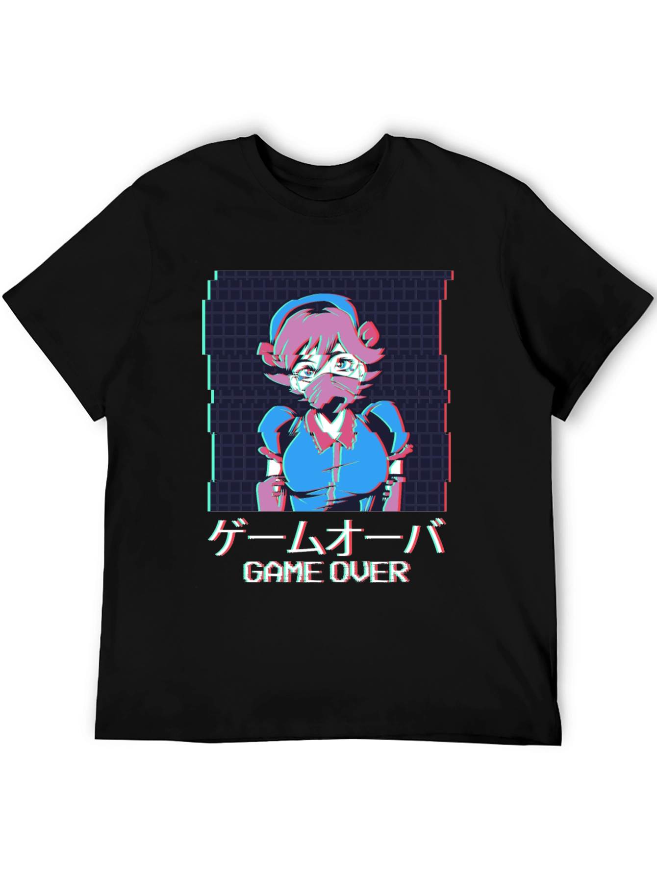 Game Over Anime Style Graphic Tee