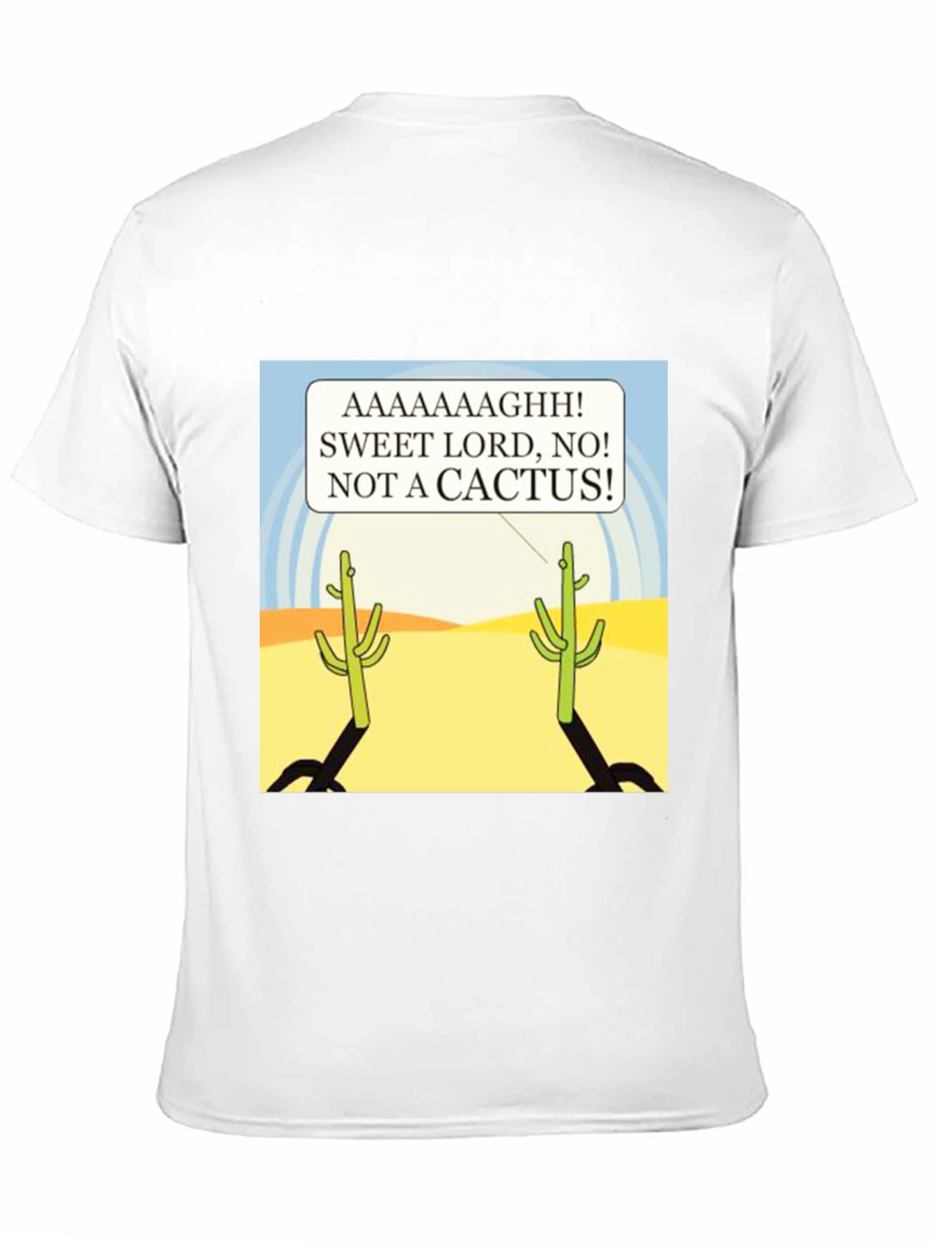 Funny Cactus T-Shirt - AAAAAAGHH!
