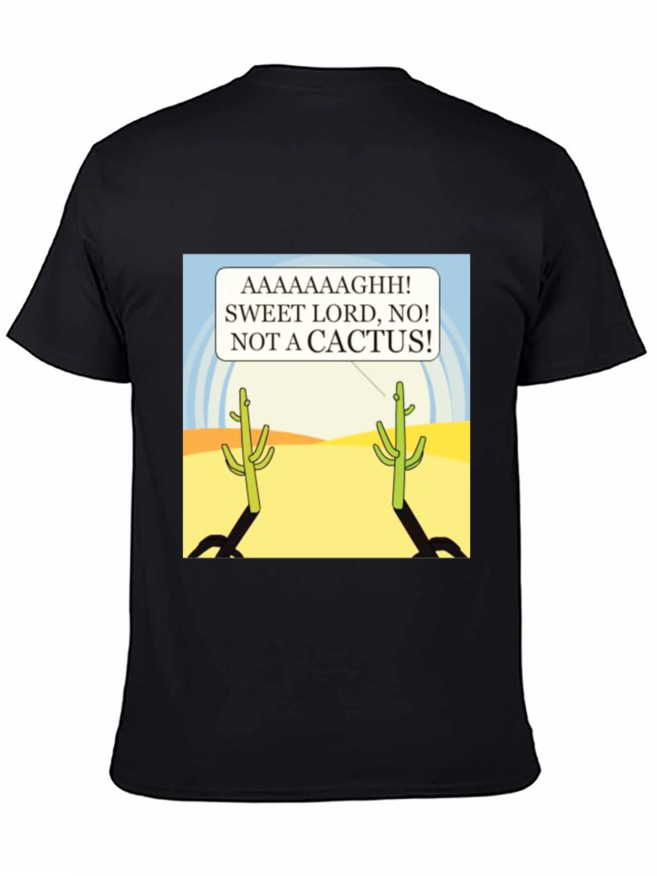 Funny Cactus T-Shirt - AAAAAAGHH!