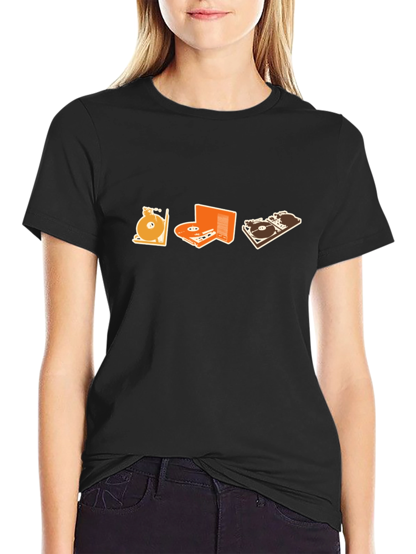 DJ Evolution Black T-Shirt - Music Lover Graphic Tee