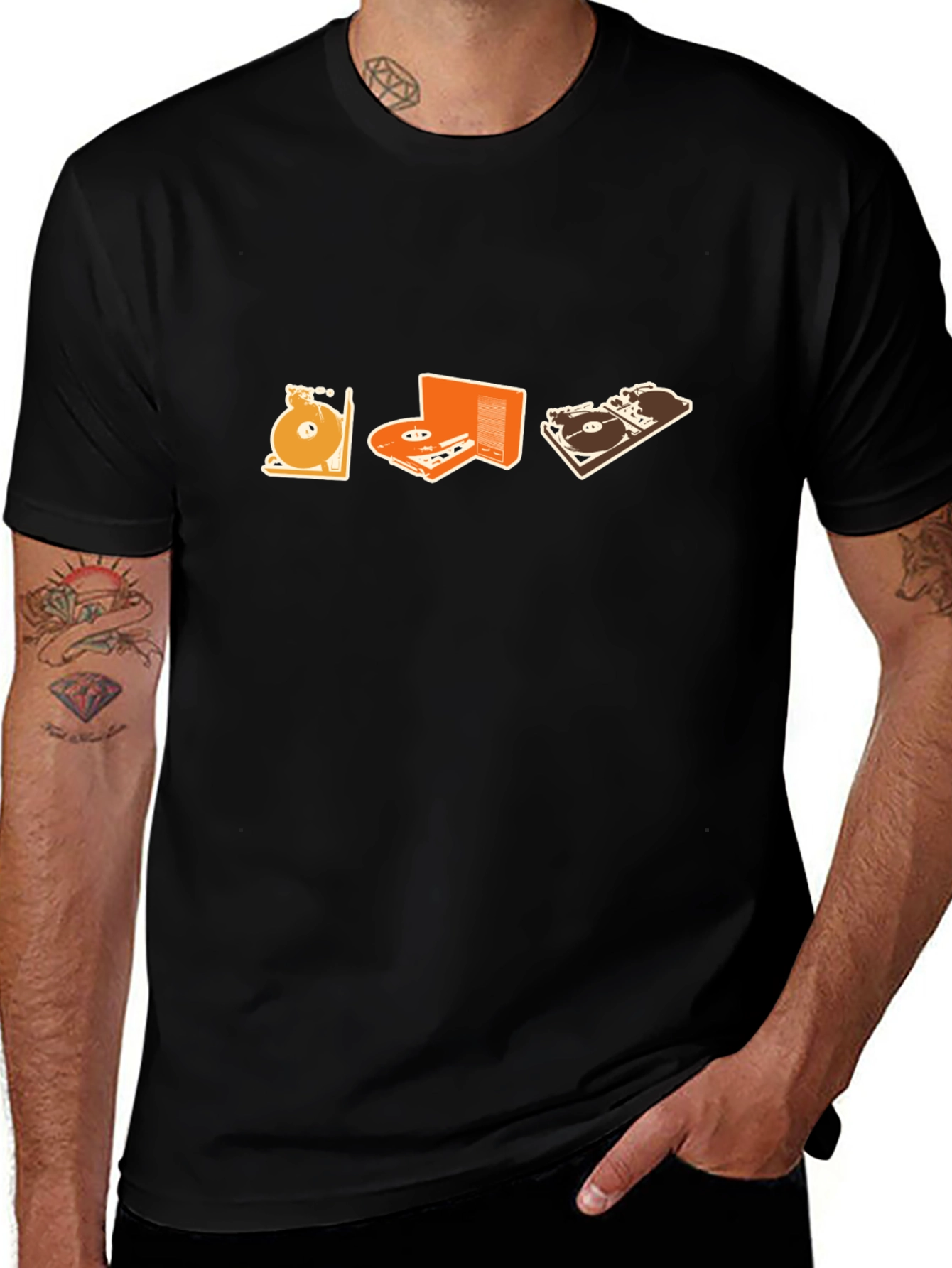 DJ Evolution Black T-Shirt - Music Lover Graphic Tee