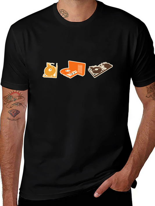 DJ Evolution Black T-Shirt - Music Lover Graphic Tee