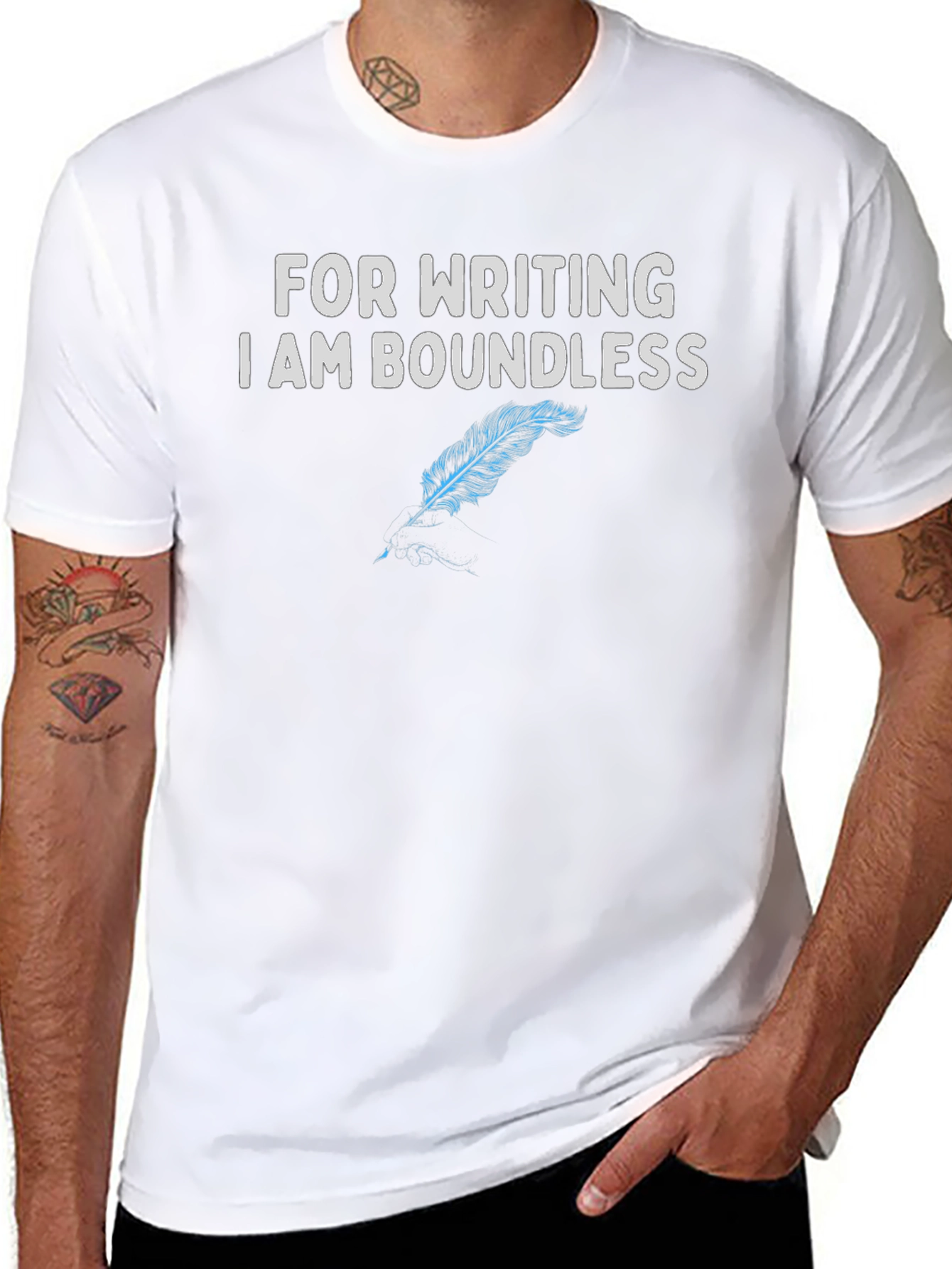 Boundless Writing T-Shirt - Quill Design