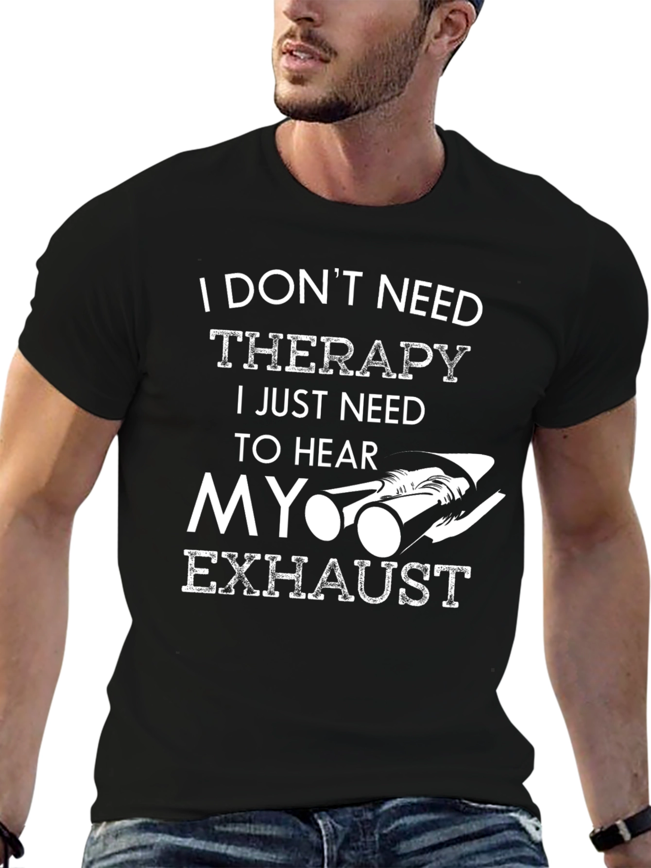 I Dont Need Therapy Exhaust Car T-Shirt