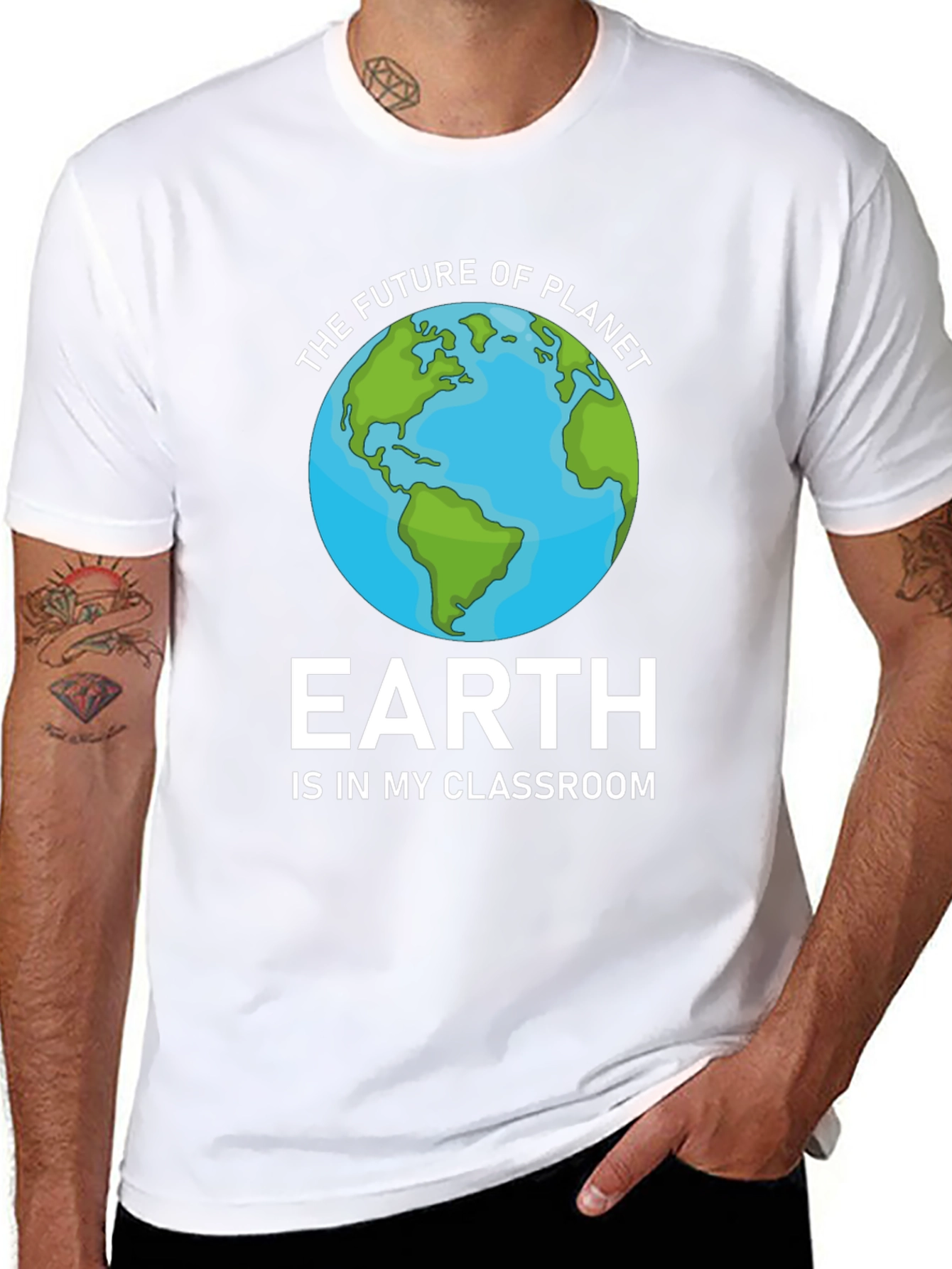 Planet Earth Teacher T-Shirt