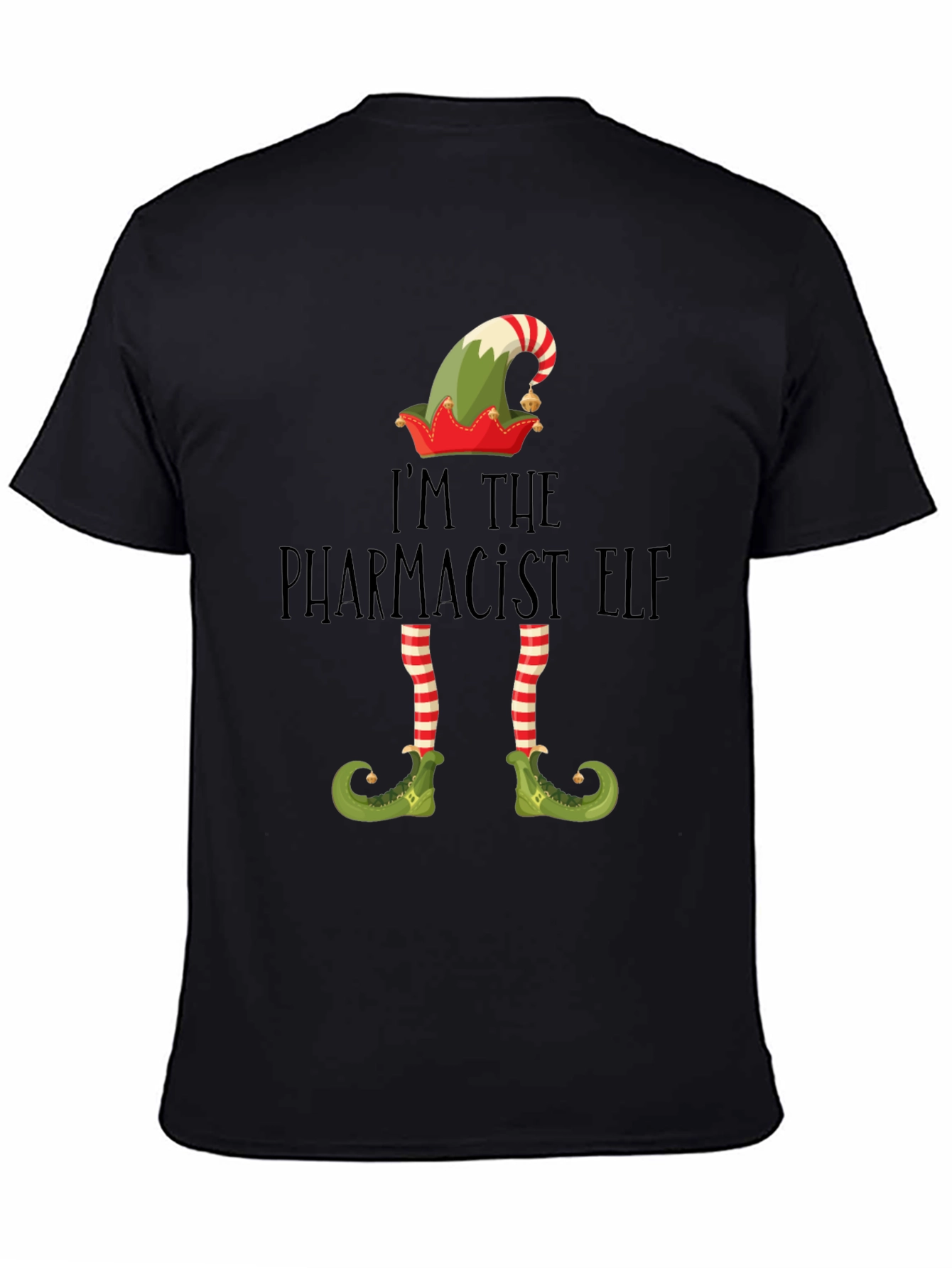 Pharmacist Elf Christmas T-Shirt - Festive Holiday Apparel