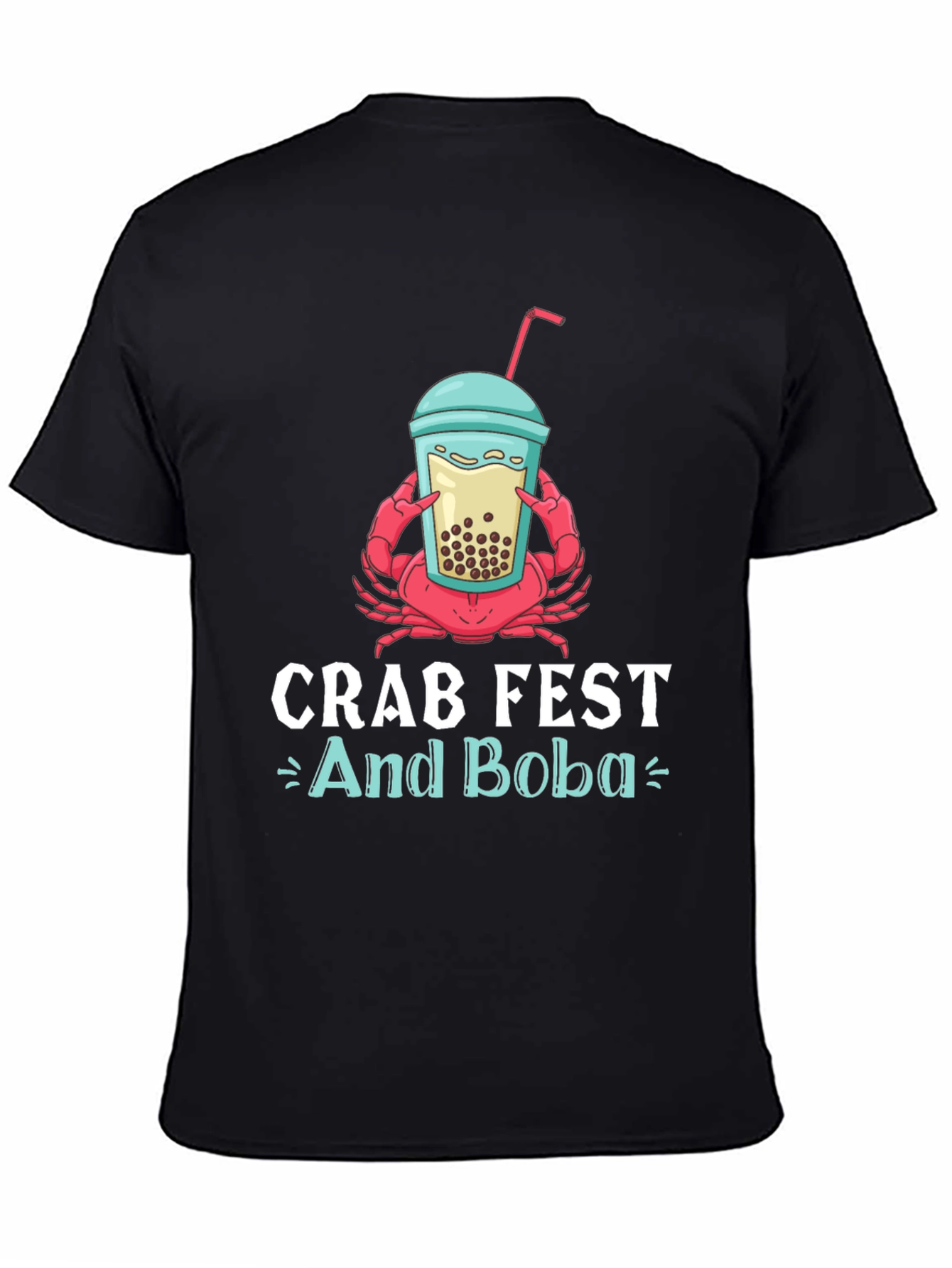 Crab Fest and Boba Graphic T-Shirt