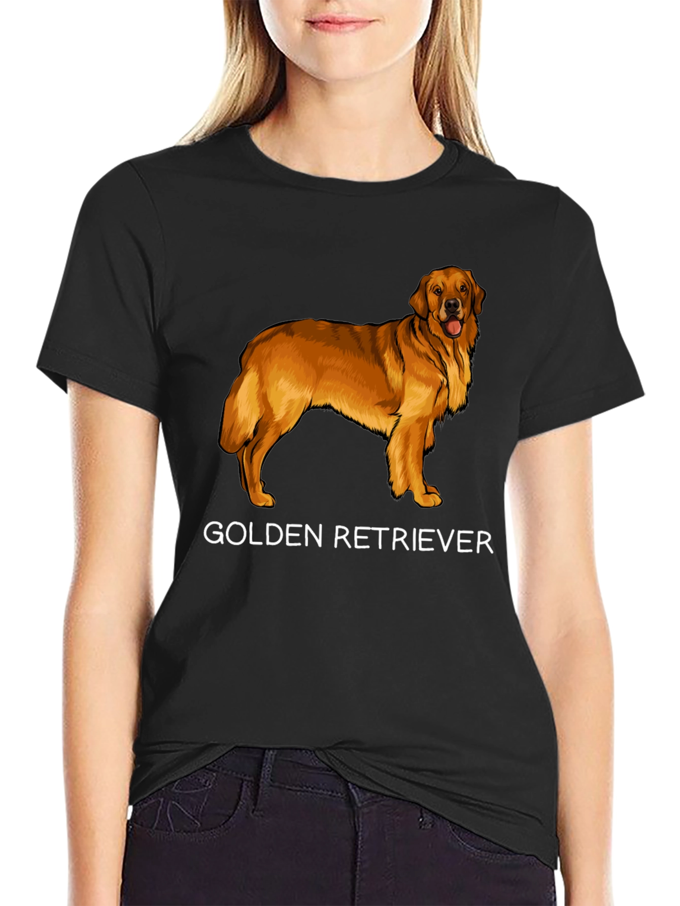 Golden Retriever Graphic T-Shirt | Dog Lover Tee