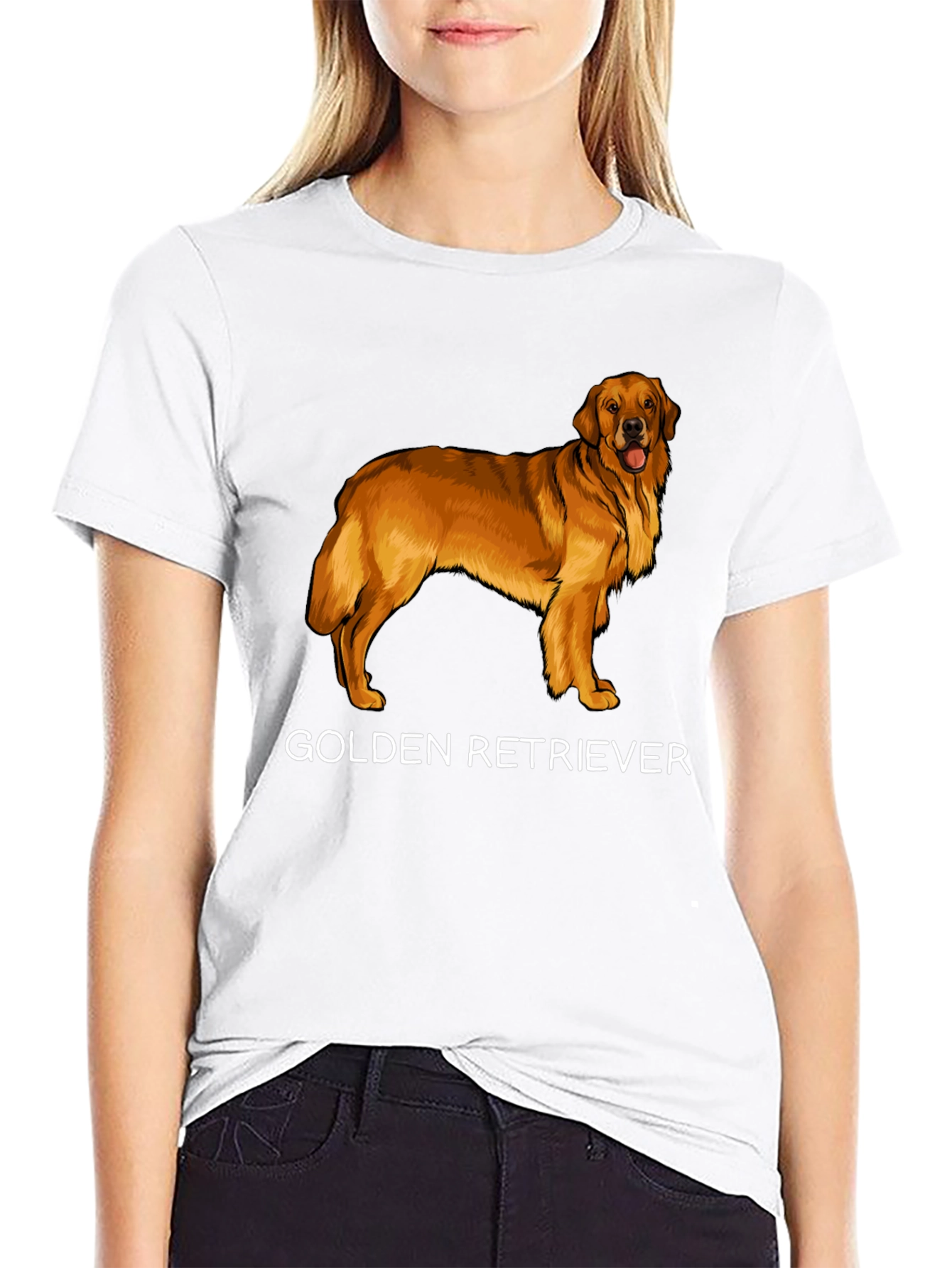 Golden Retriever Graphic T-Shirt | Dog Lover Tee