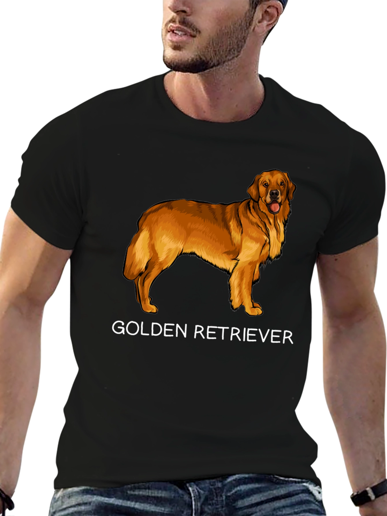 Golden Retriever Graphic T-Shirt | Dog Lover Tee