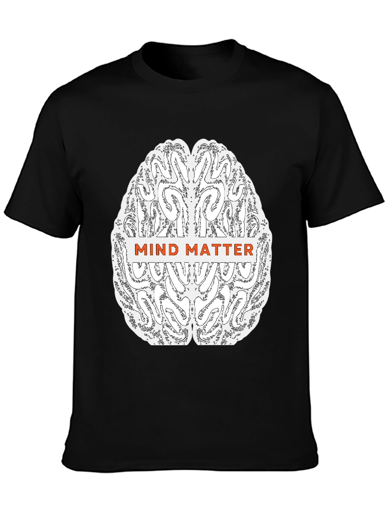 Mind Matter Brain Graphic Tee - Black