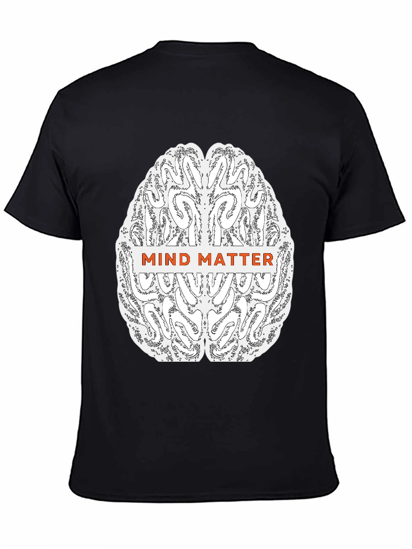 Mind Matter Brain Graphic Tee - Black
