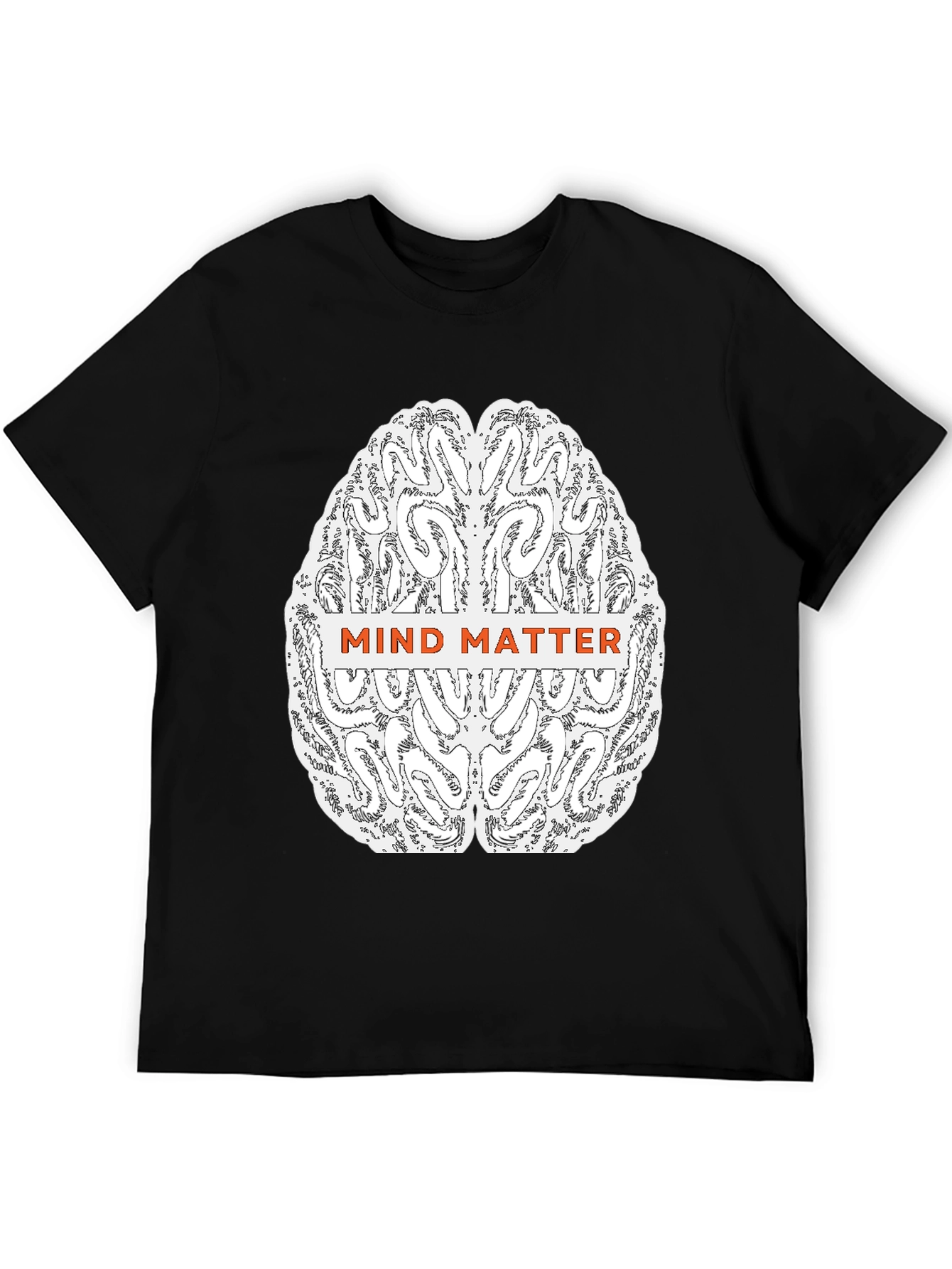 Mind Matter Brain Graphic Tee - Black