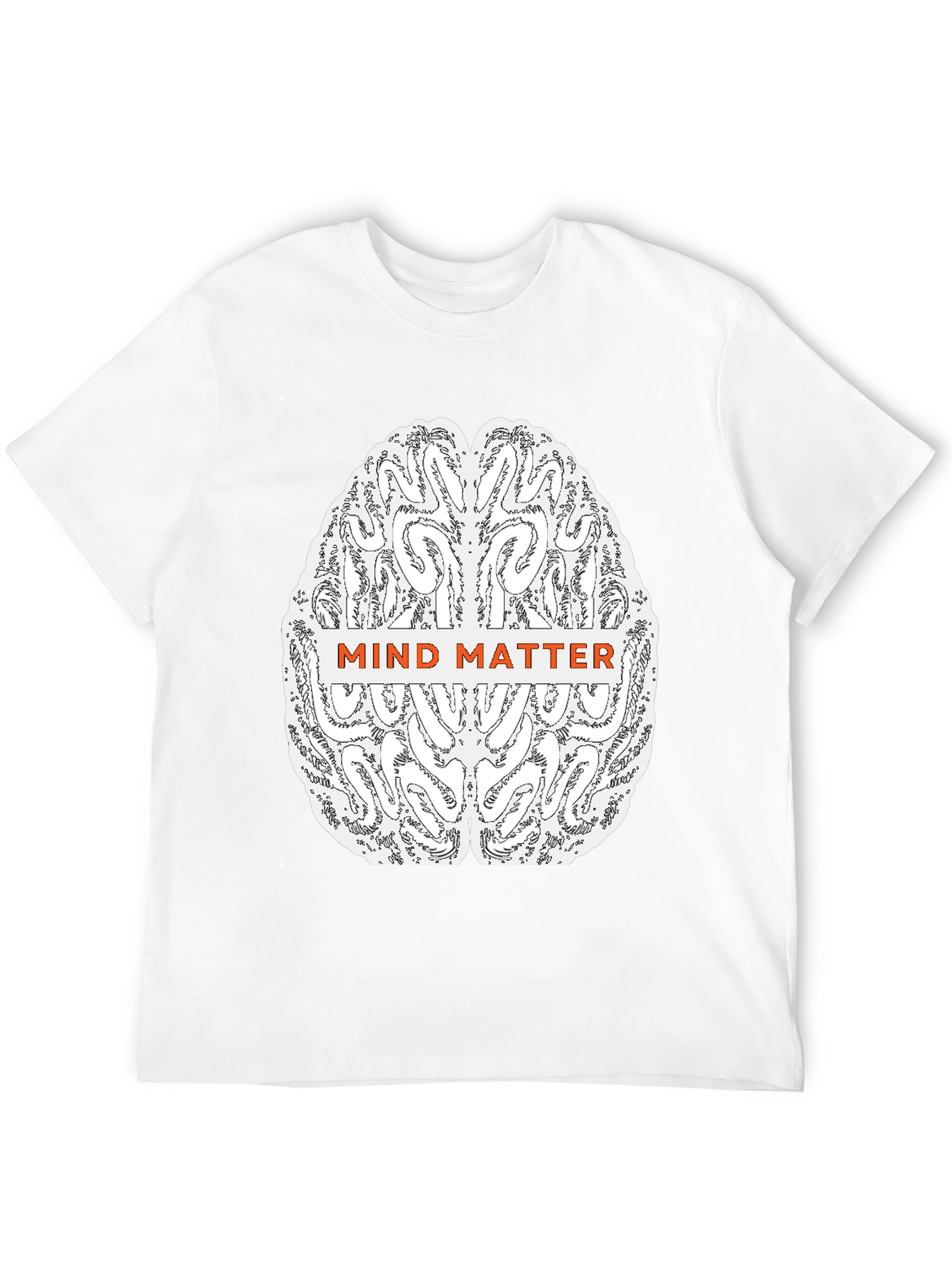 Mind Matter Brain Graphic Tee - Black
