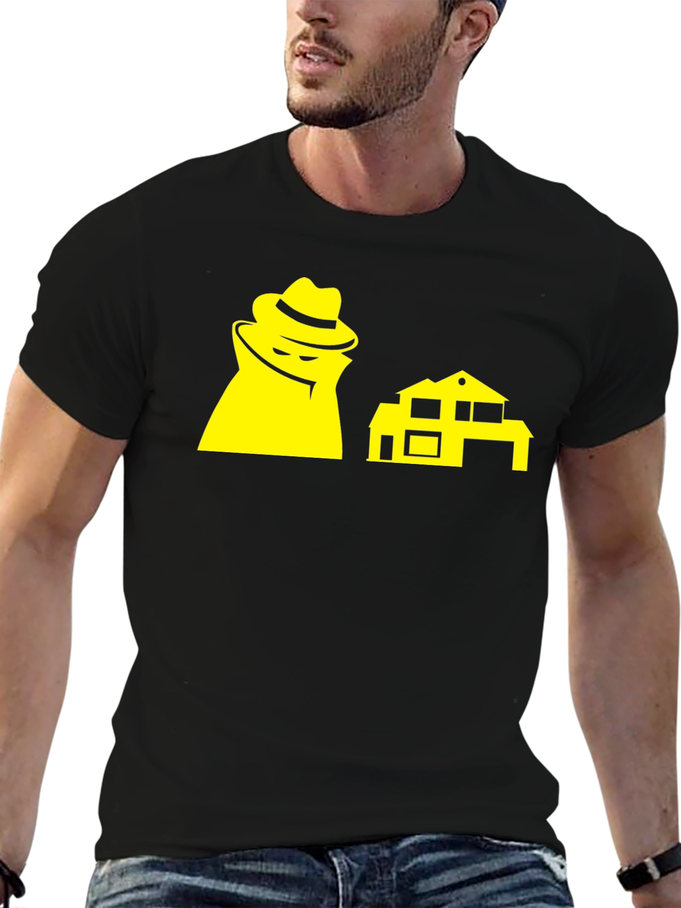 Neighborhood Watch T-Shirt - Black Cotton Tee