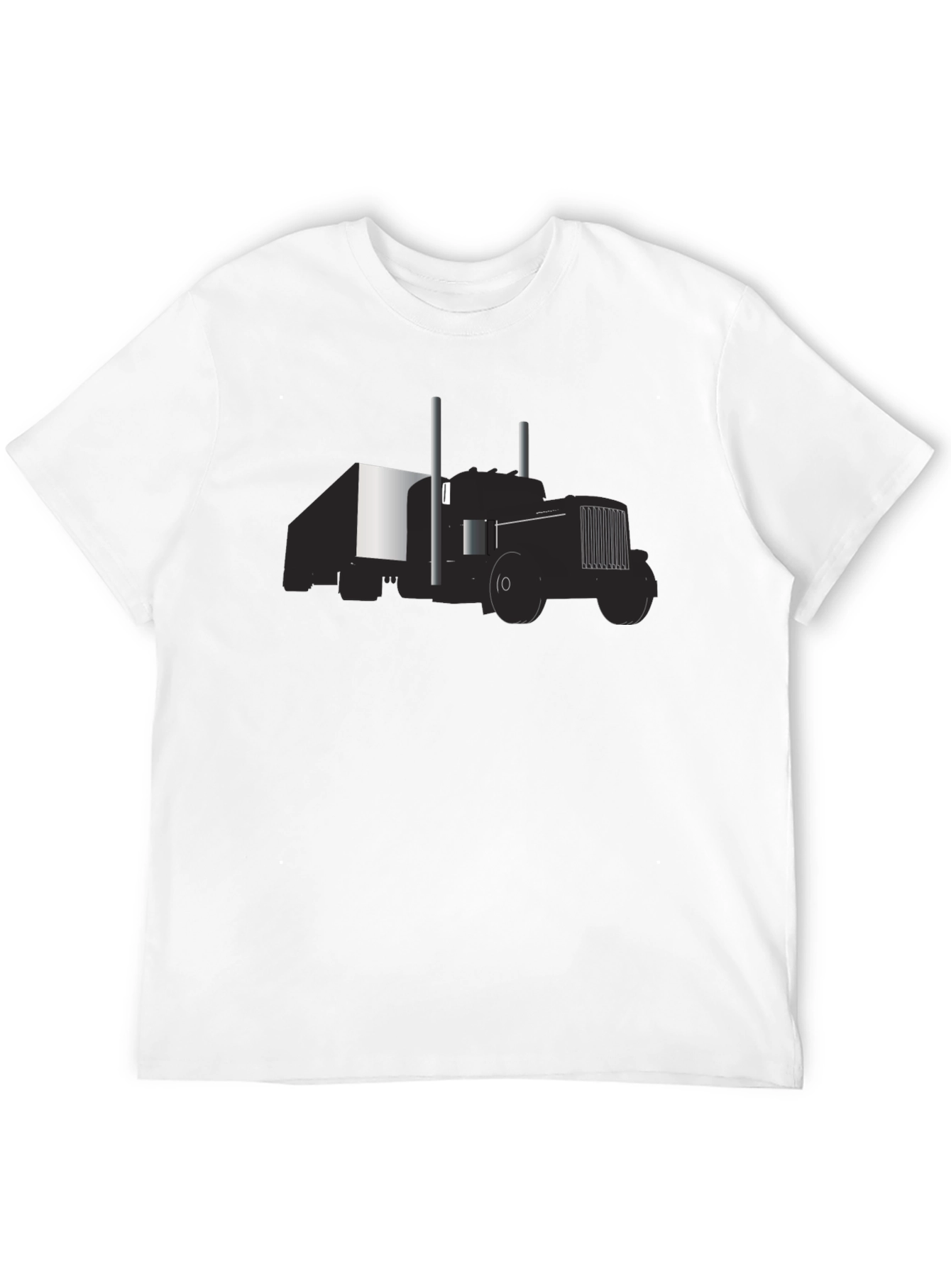 Truck Graphic Tee - Classic Black Cotton T-Shirt