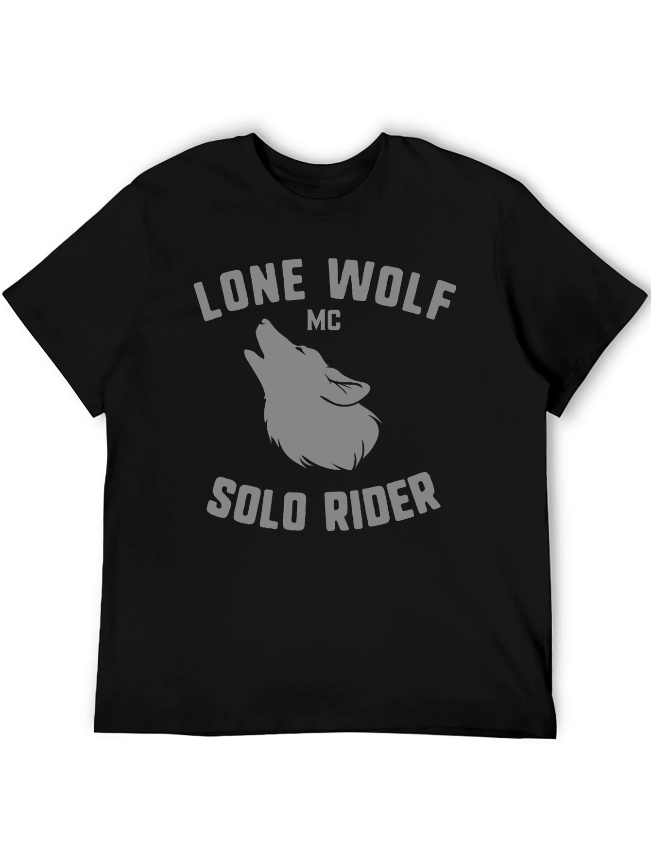 Lone Wolf MC - Solo Rider Black T-Shirt