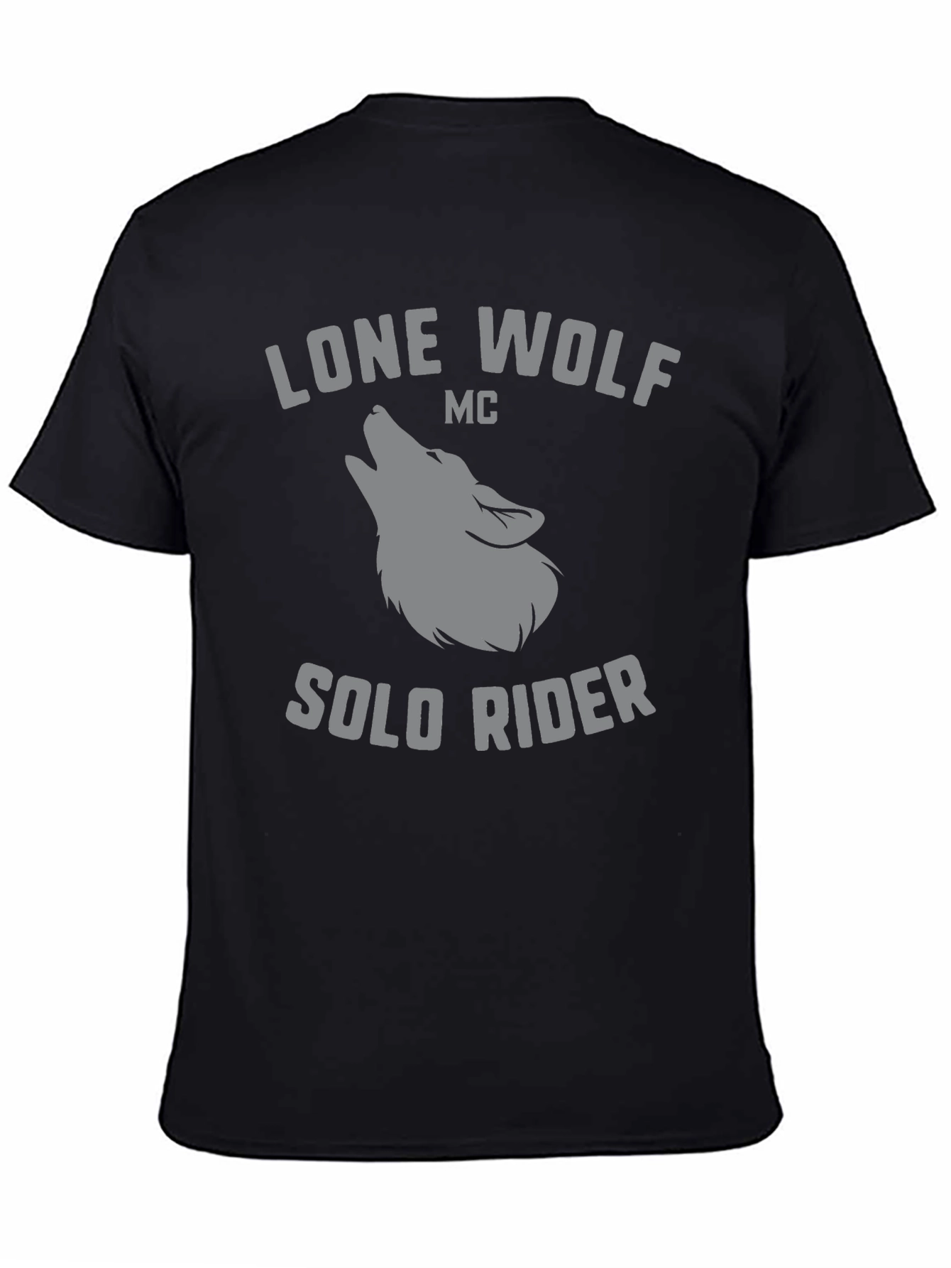 Lone Wolf MC - Solo Rider Black T-Shirt