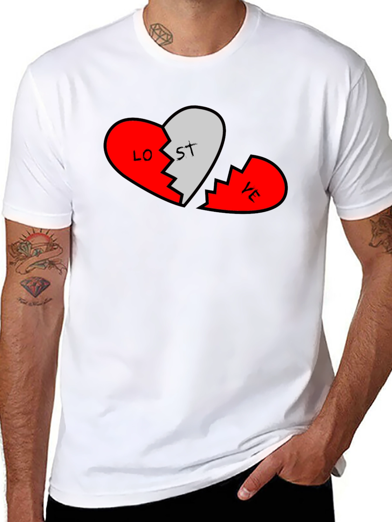 Broken Heart Lost Love Graphic Tee