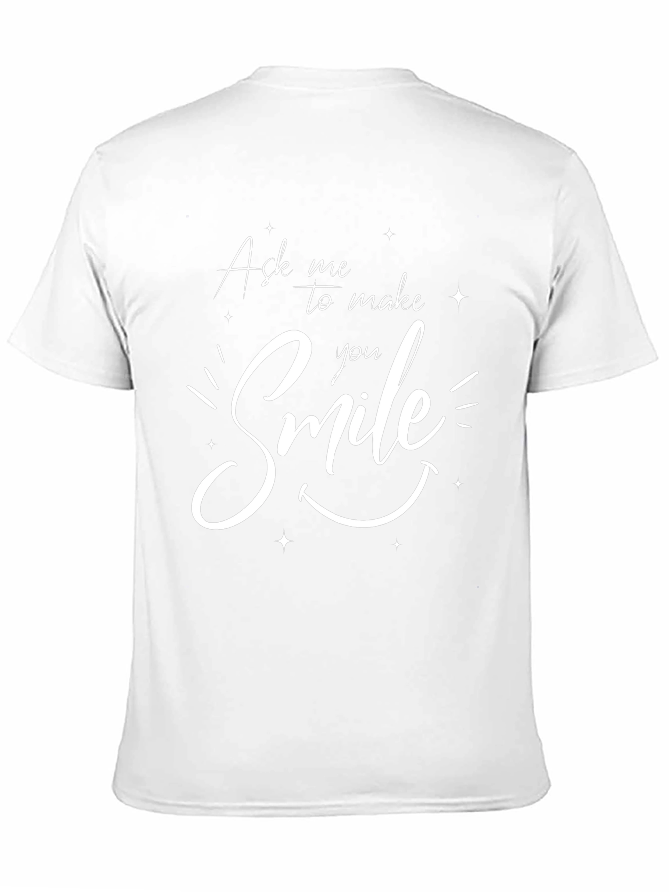 Ask Me to Make You Smile Black T-Shirt