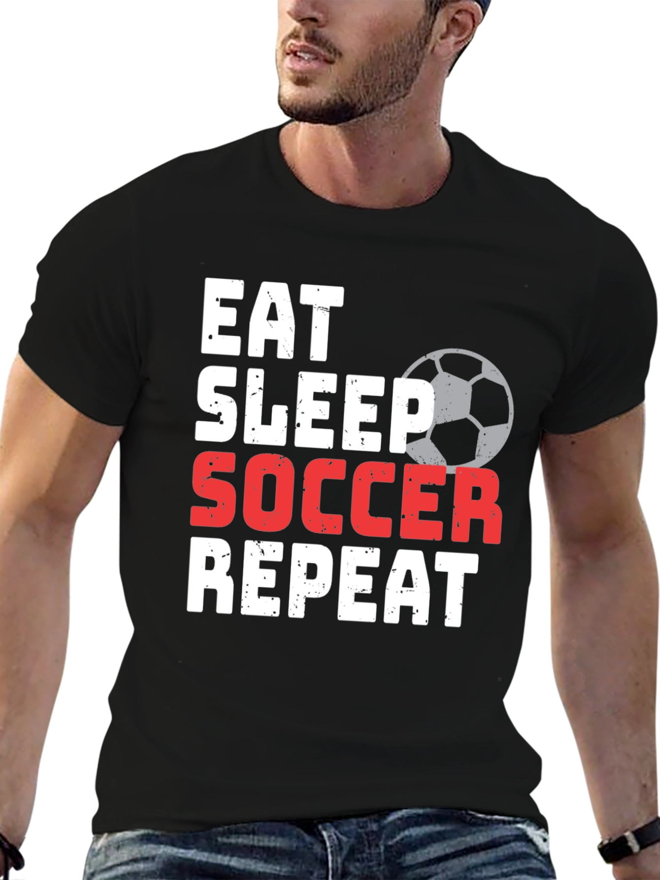 Eat Sleep Soccer Repeat T-Shirt | Sportswear