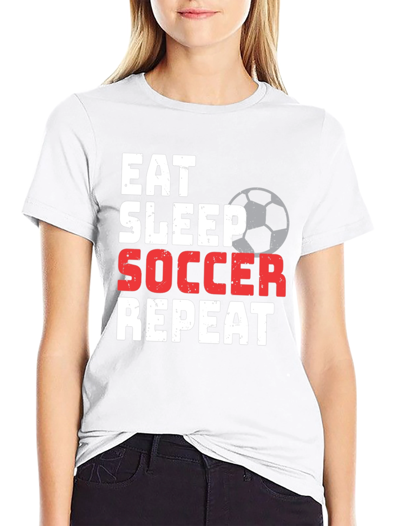 Eat Sleep Soccer Repeat T-Shirt | Sportswear