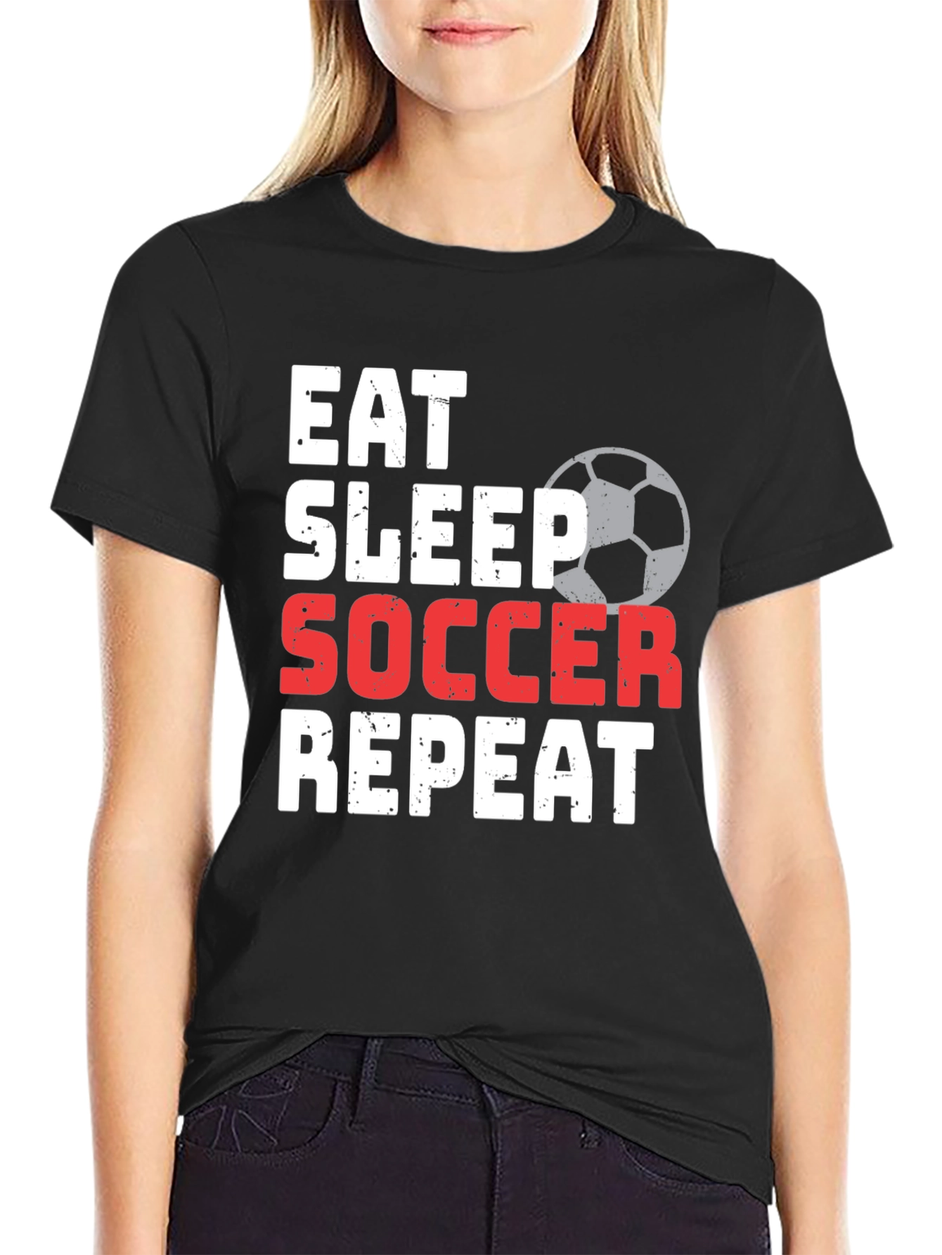 Eat Sleep Soccer Repeat T-Shirt | Sportswear