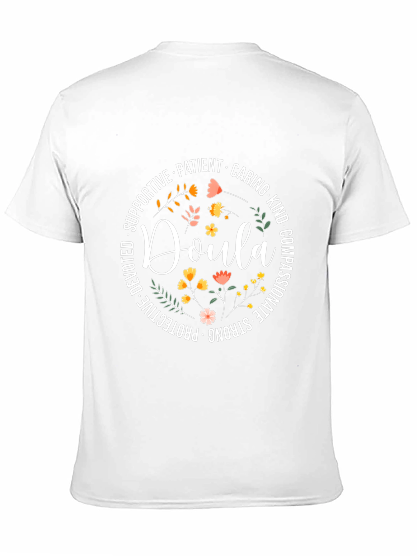 Doula Flower Circle T-Shirt - Supportive & Caring