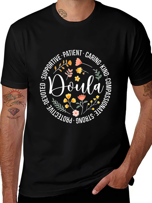 Doula Flower Circle T-Shirt - Supportive & Caring
