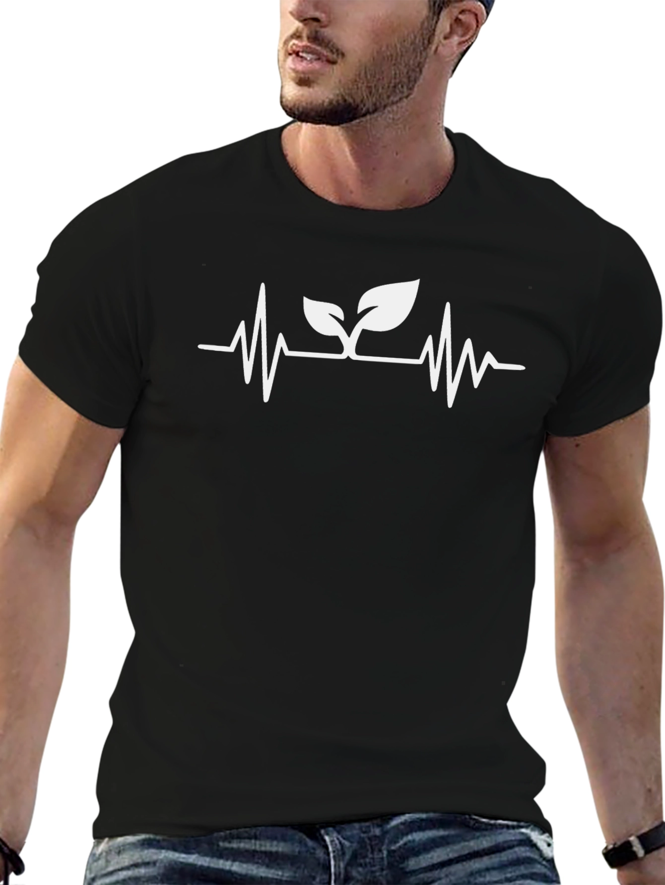 Nature Heartbeat T-Shirt -  Eco-Friendly Love