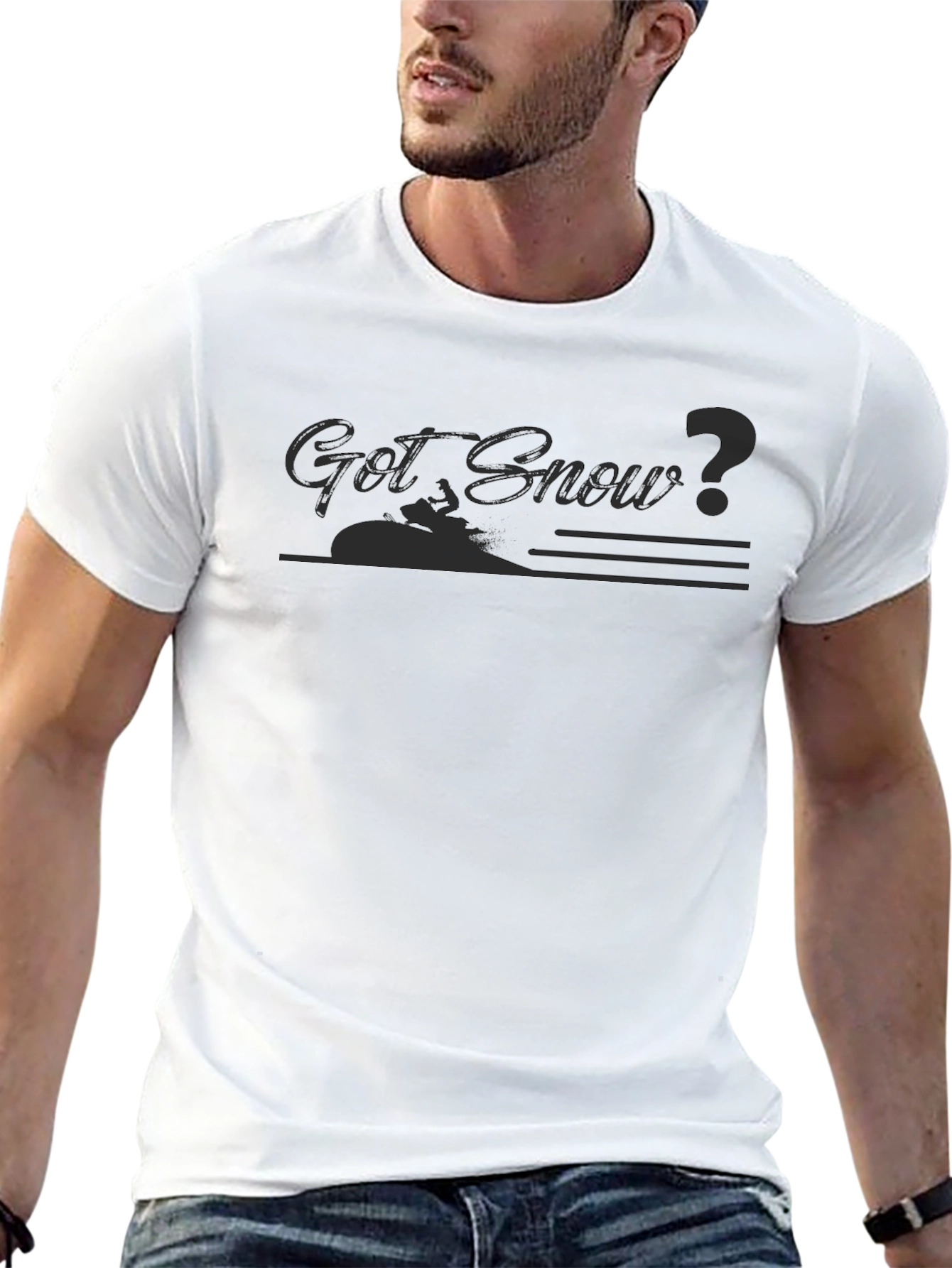 Got Snow? Black Graphic Tee
