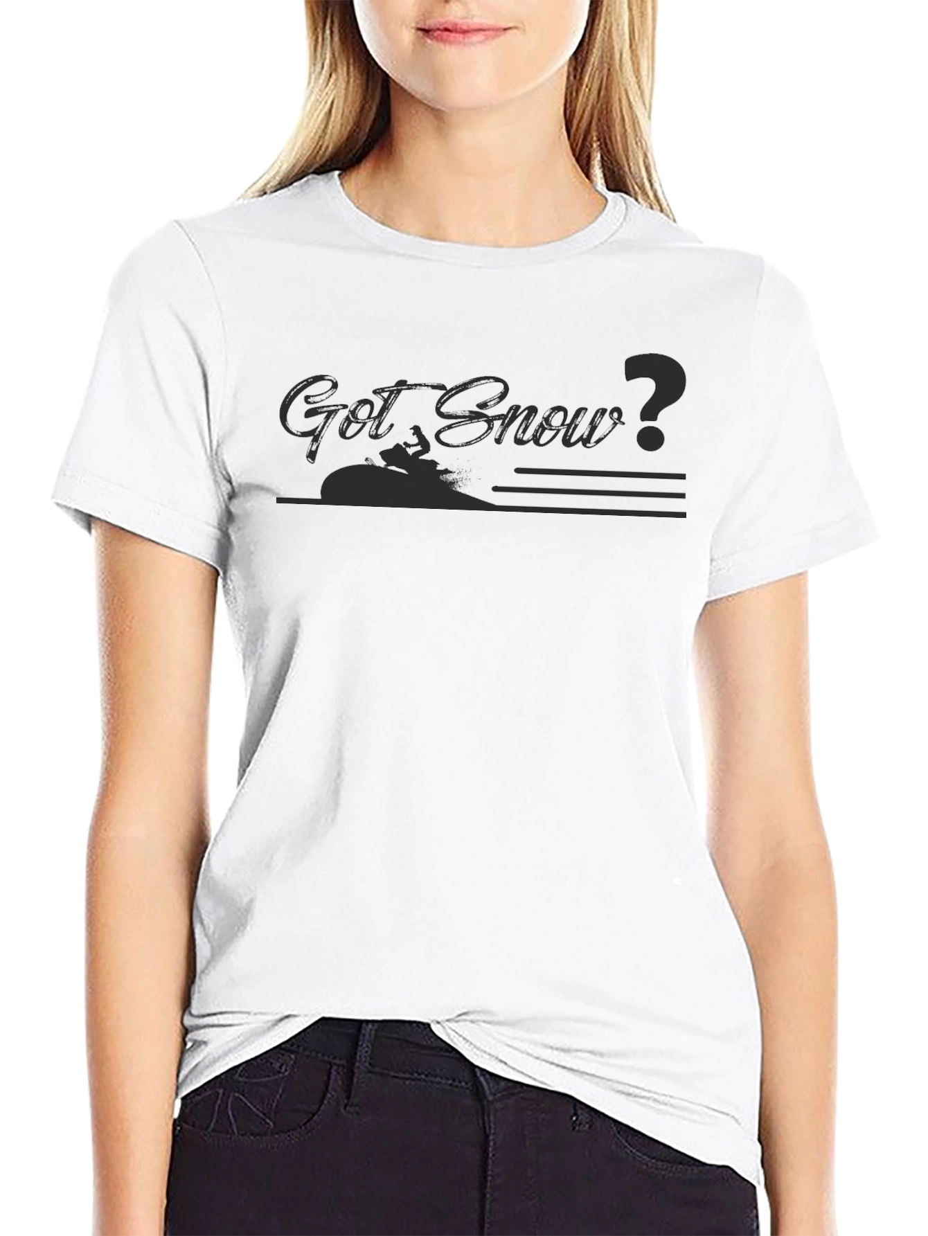 Got Snow? Black Graphic Tee