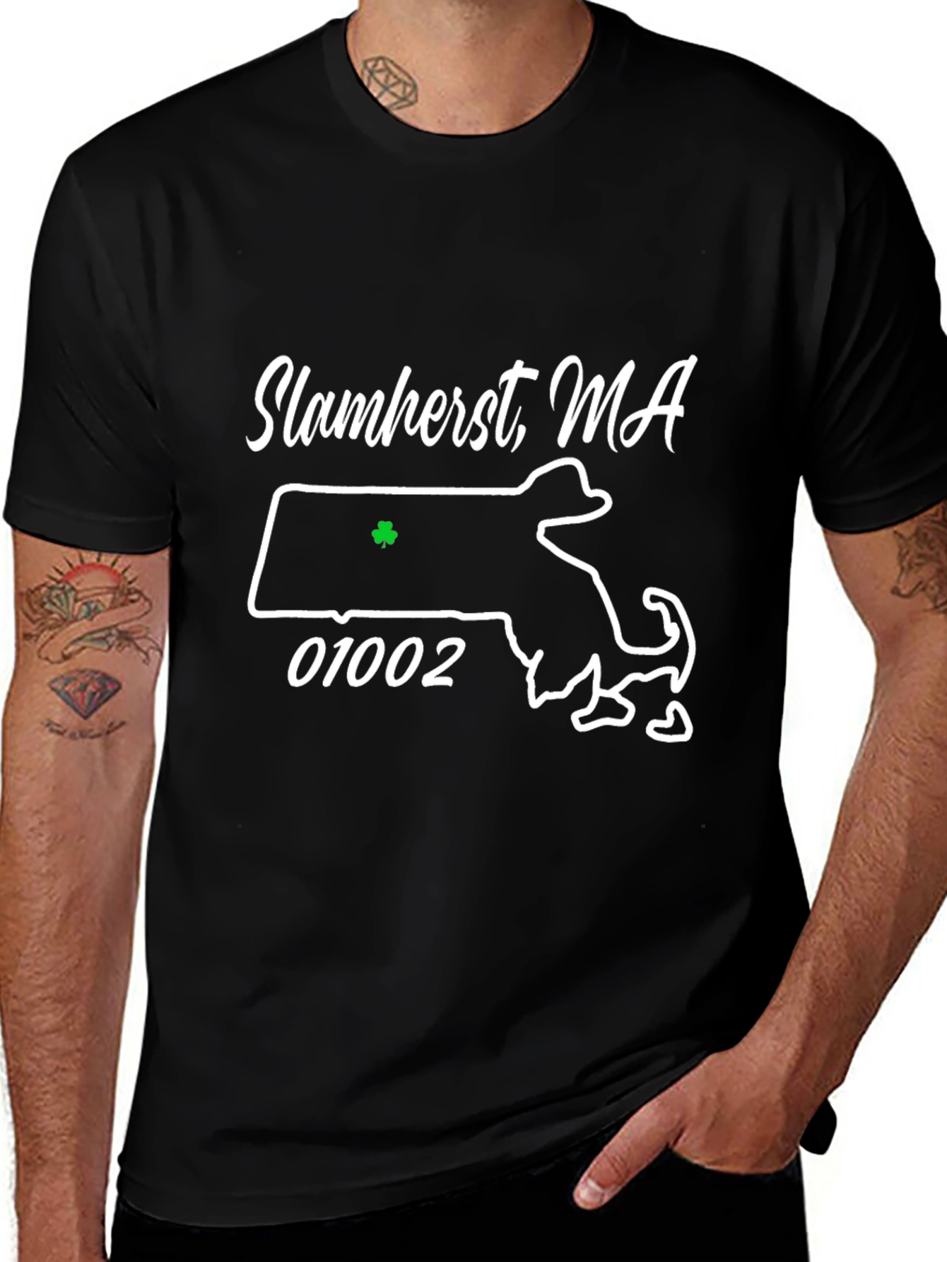 Slamherst MA Shamrock T-Shirt