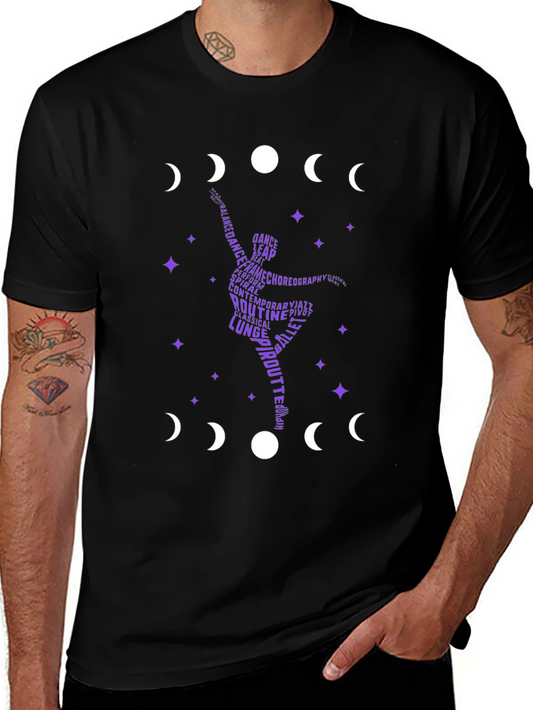 Dance Silhouette T-Shirt - Moon Phase Design