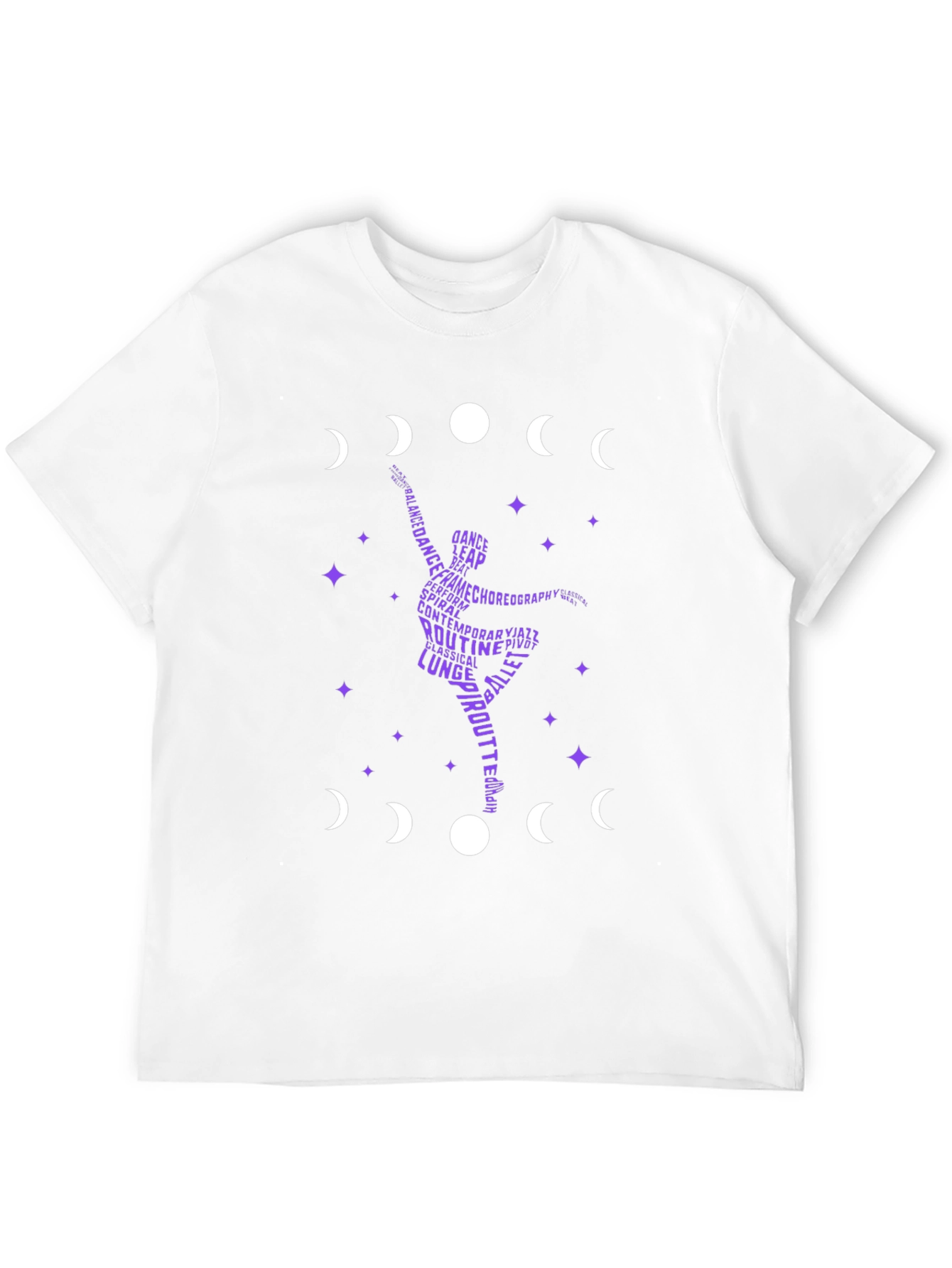 Dance Silhouette T-Shirt - Moon Phase Design