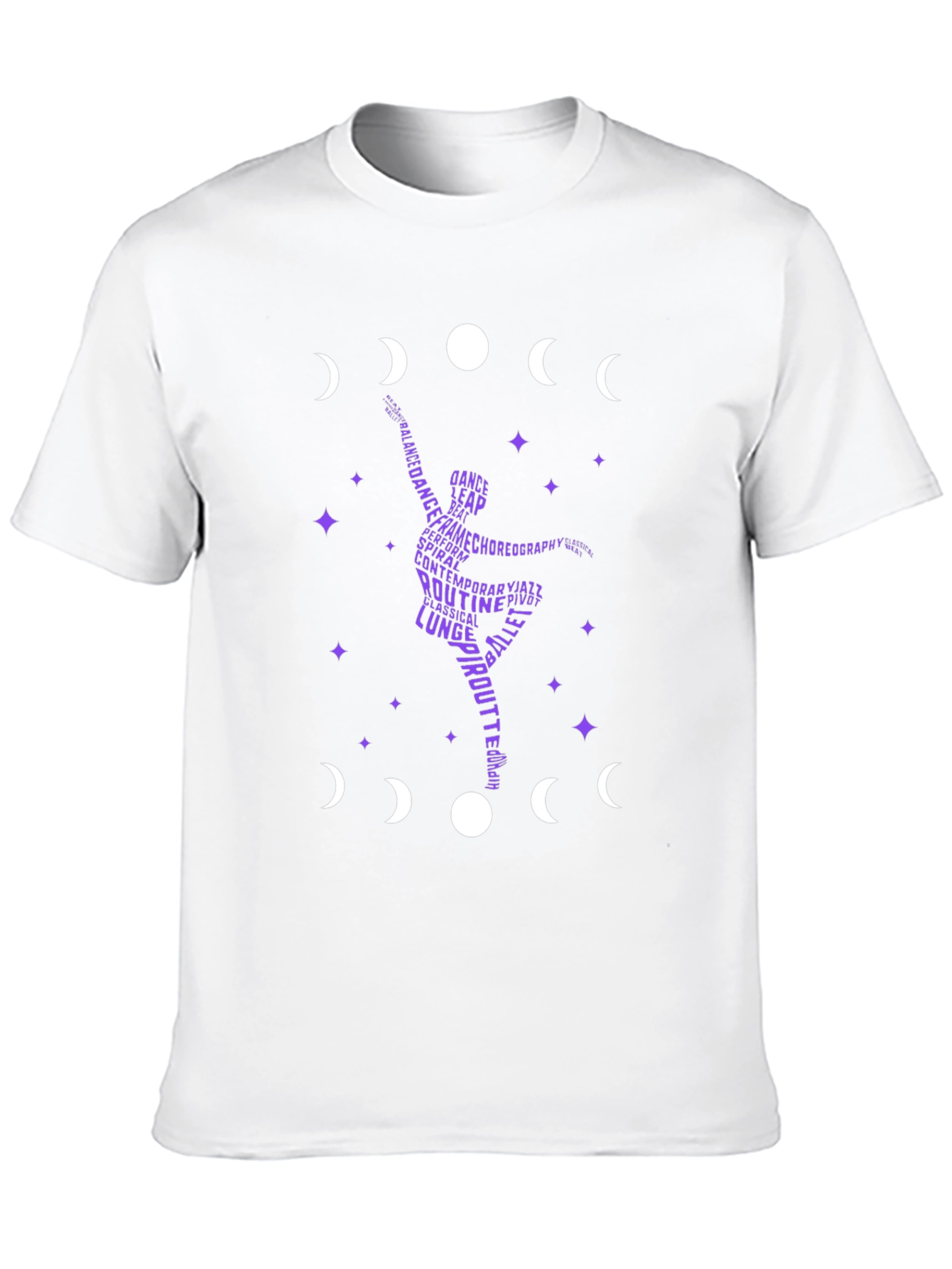 Dance Silhouette T-Shirt - Moon Phase Design