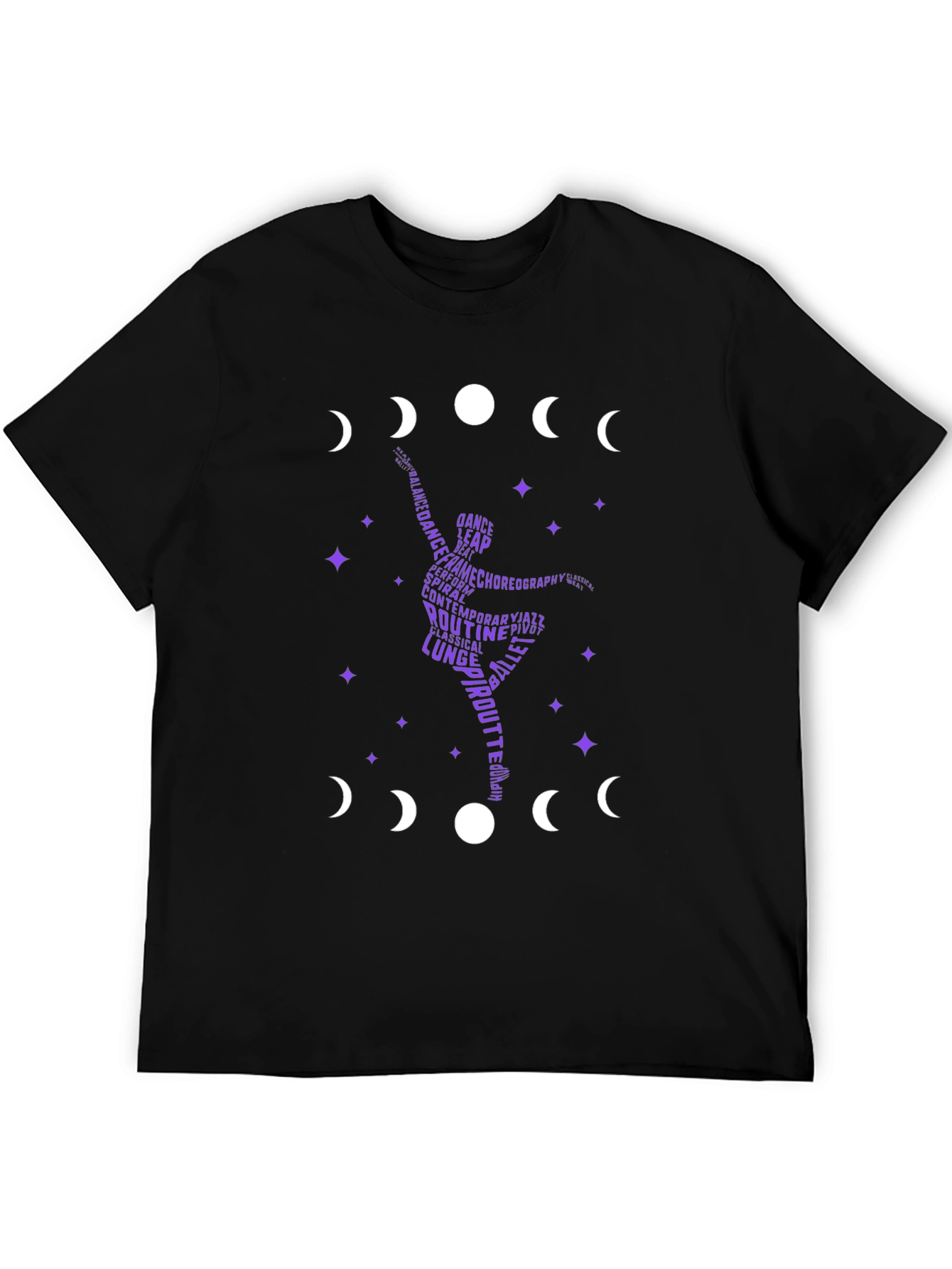 Dance Silhouette T-Shirt - Moon Phase Design