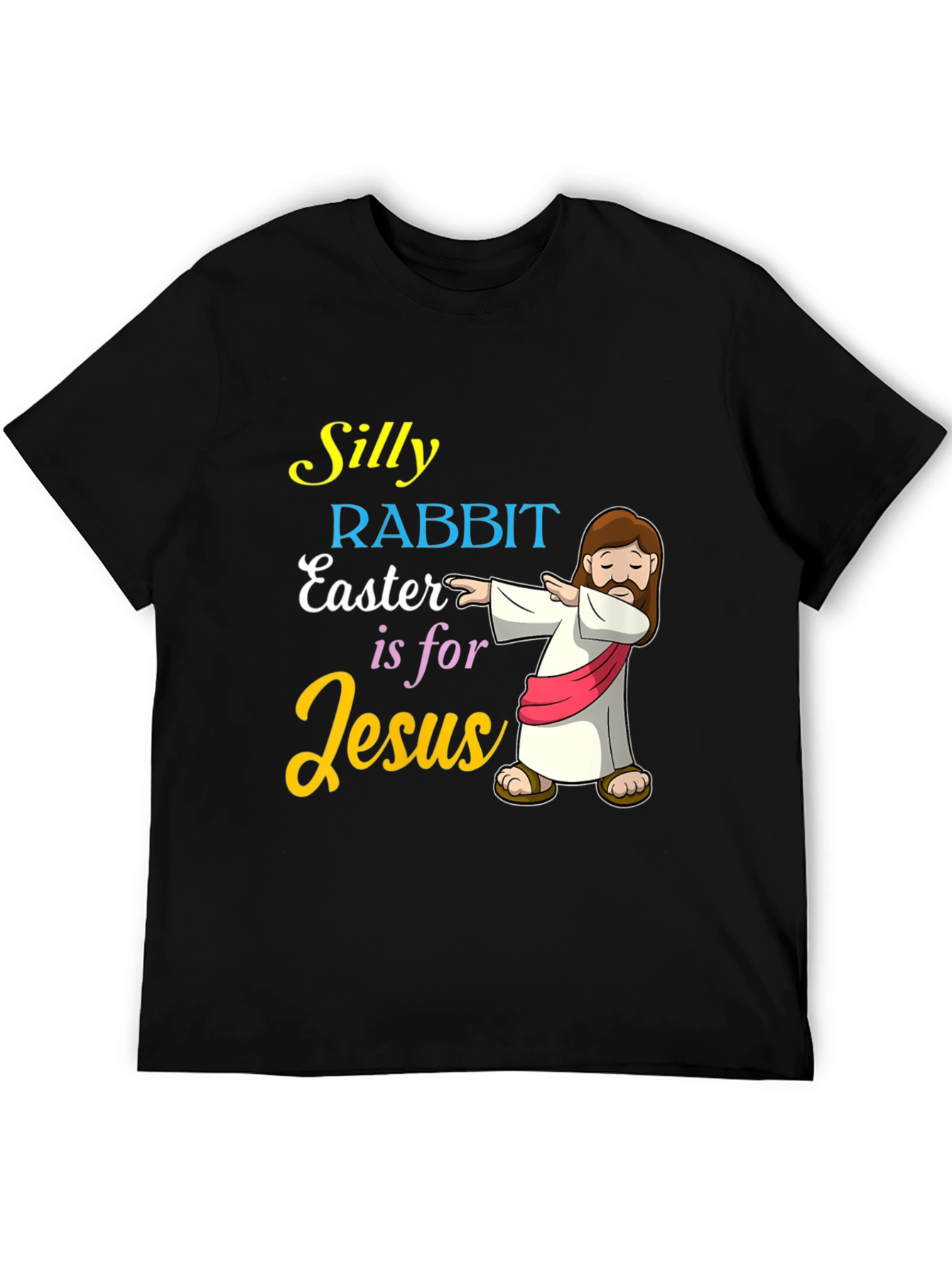 Silly Rabbit Easter T-Shirt Jesus Dabbing Graphic Tee